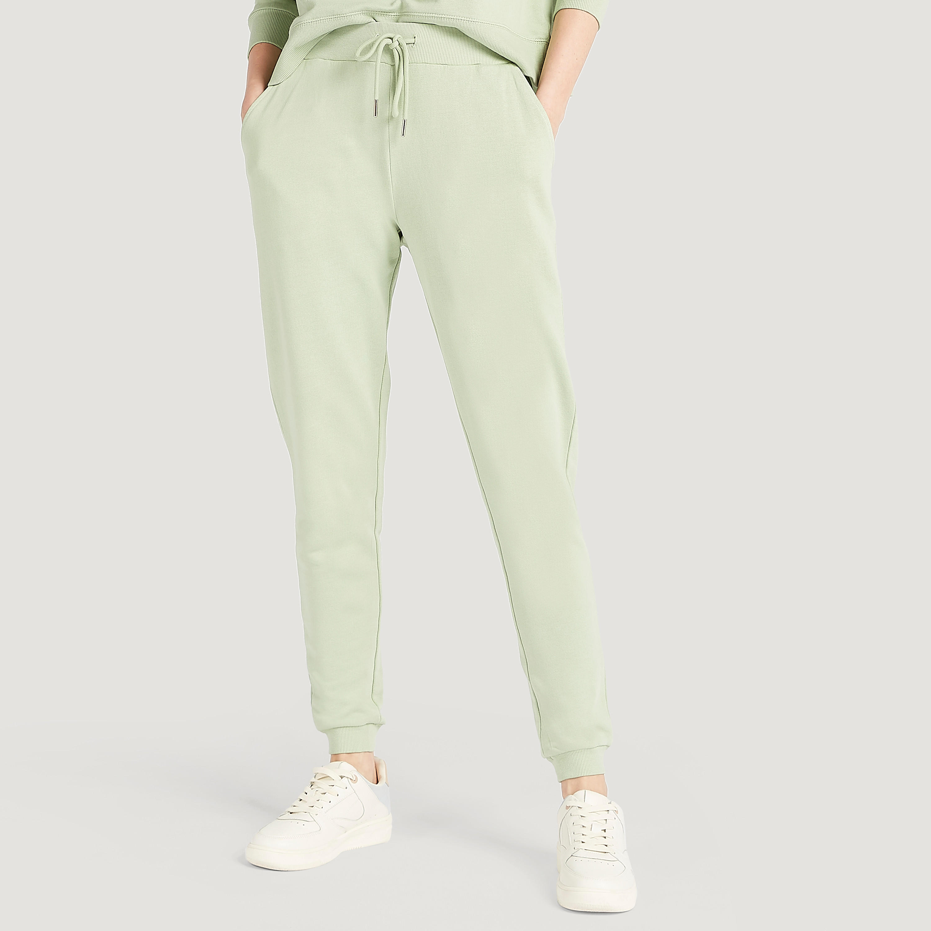 Solid Mid-Rise Joggers with Drawstring Closure-women-clothing-bottoms-joggers-image-6