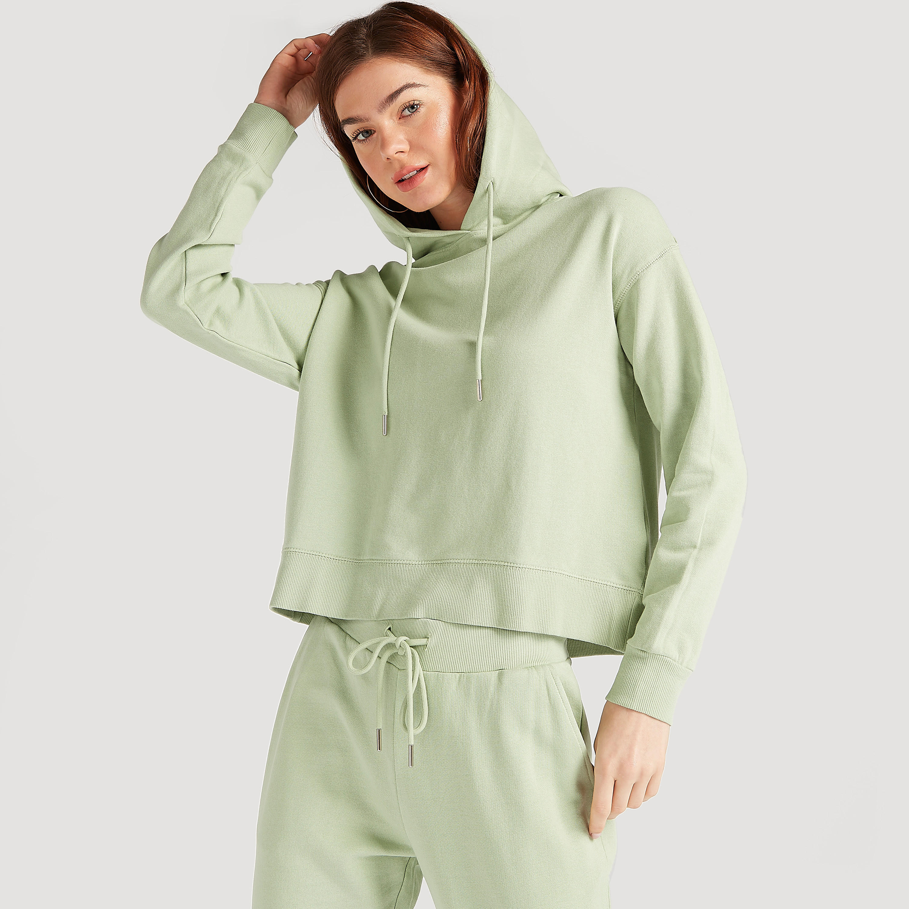 Solid Hooded Sweatshirt with Long Sleeves-women-winterwear-hoodiesandsweatshirts-hoodies-image-4
