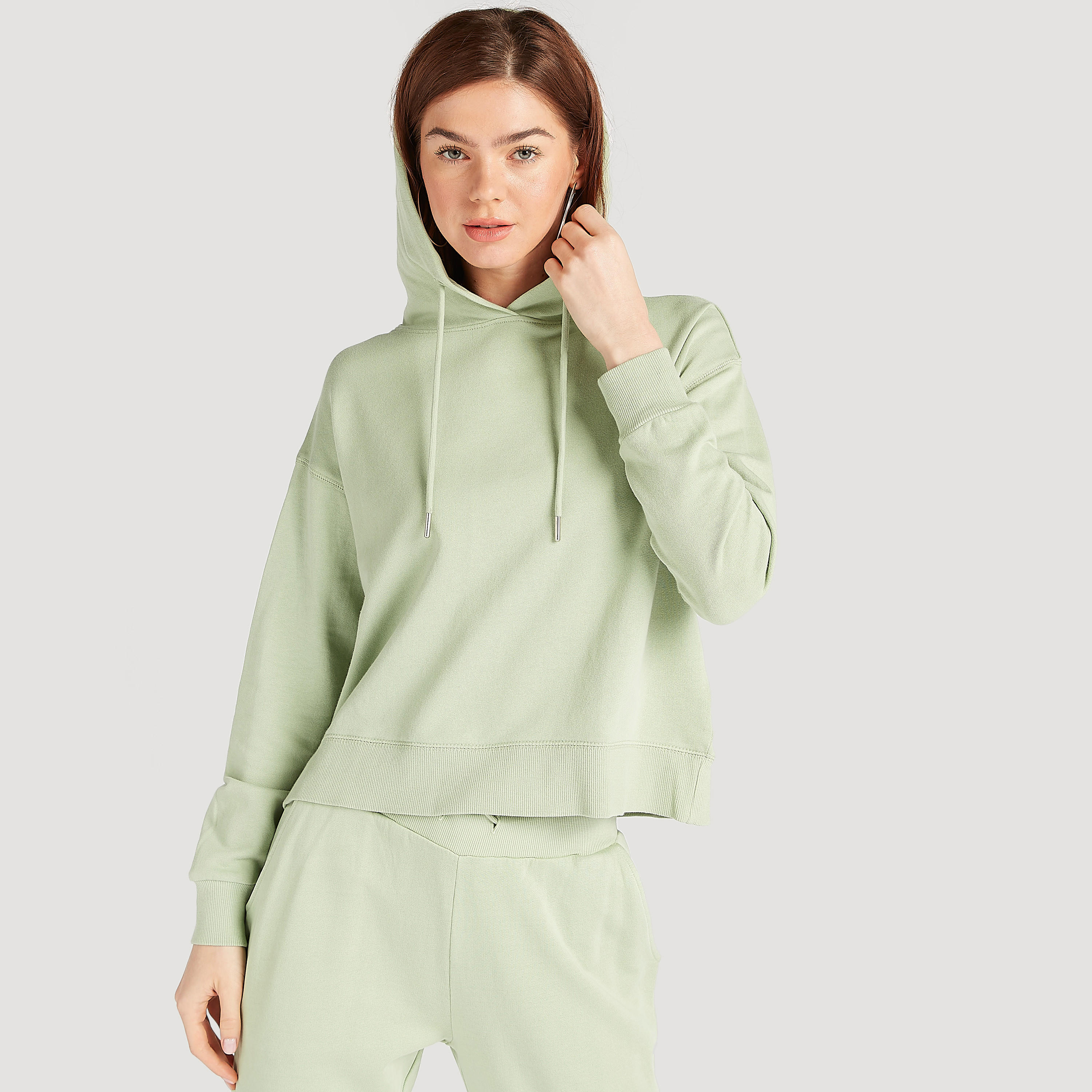 Solid Hooded Sweatshirt with Long Sleeves-women-winterwear-hoodiesandsweatshirts-hoodies-image-7