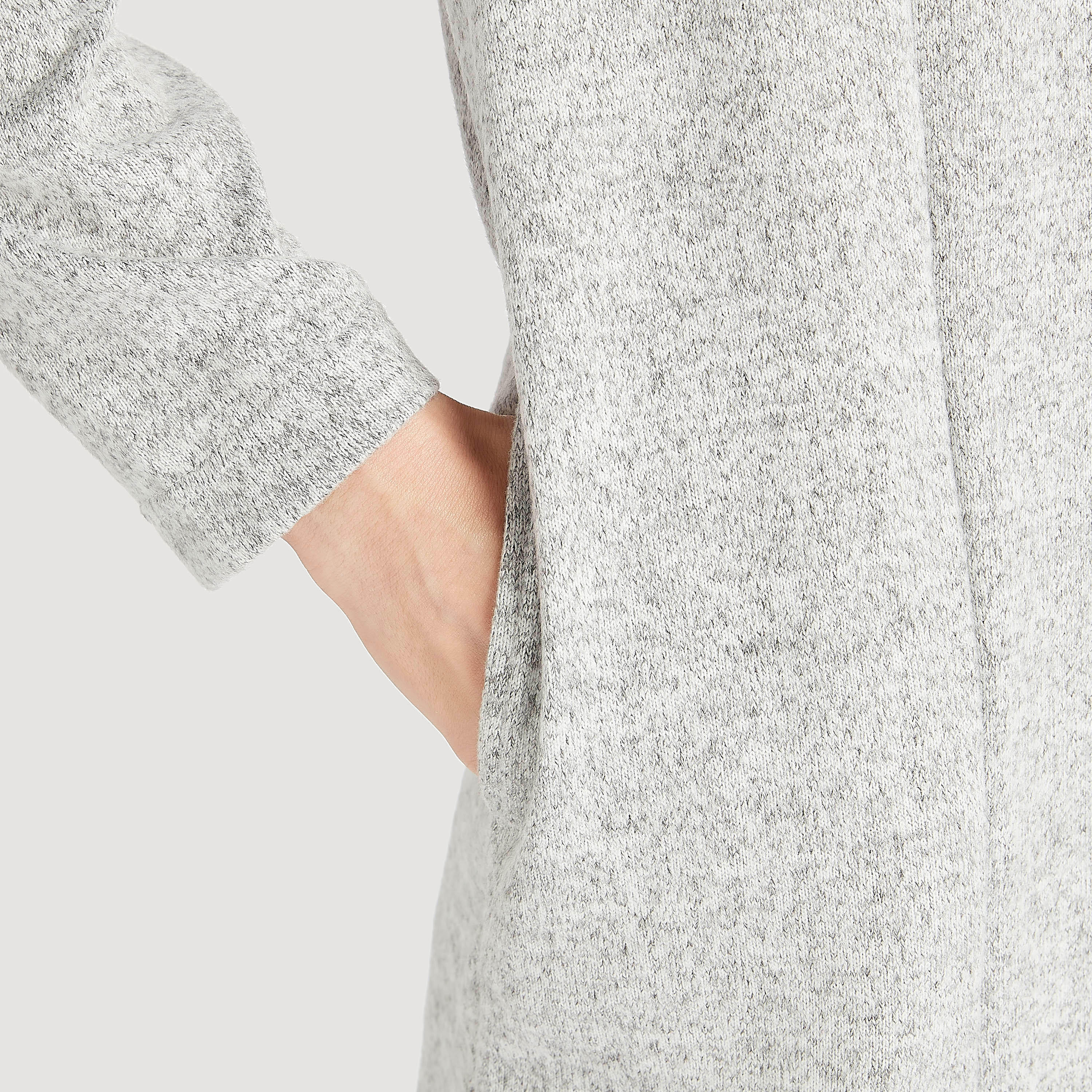 كارديجان مستدام بارز الملمس بأكمام طويلة وجيوب-women-winterwear-cardigansandjumpers-cardigans-image-3