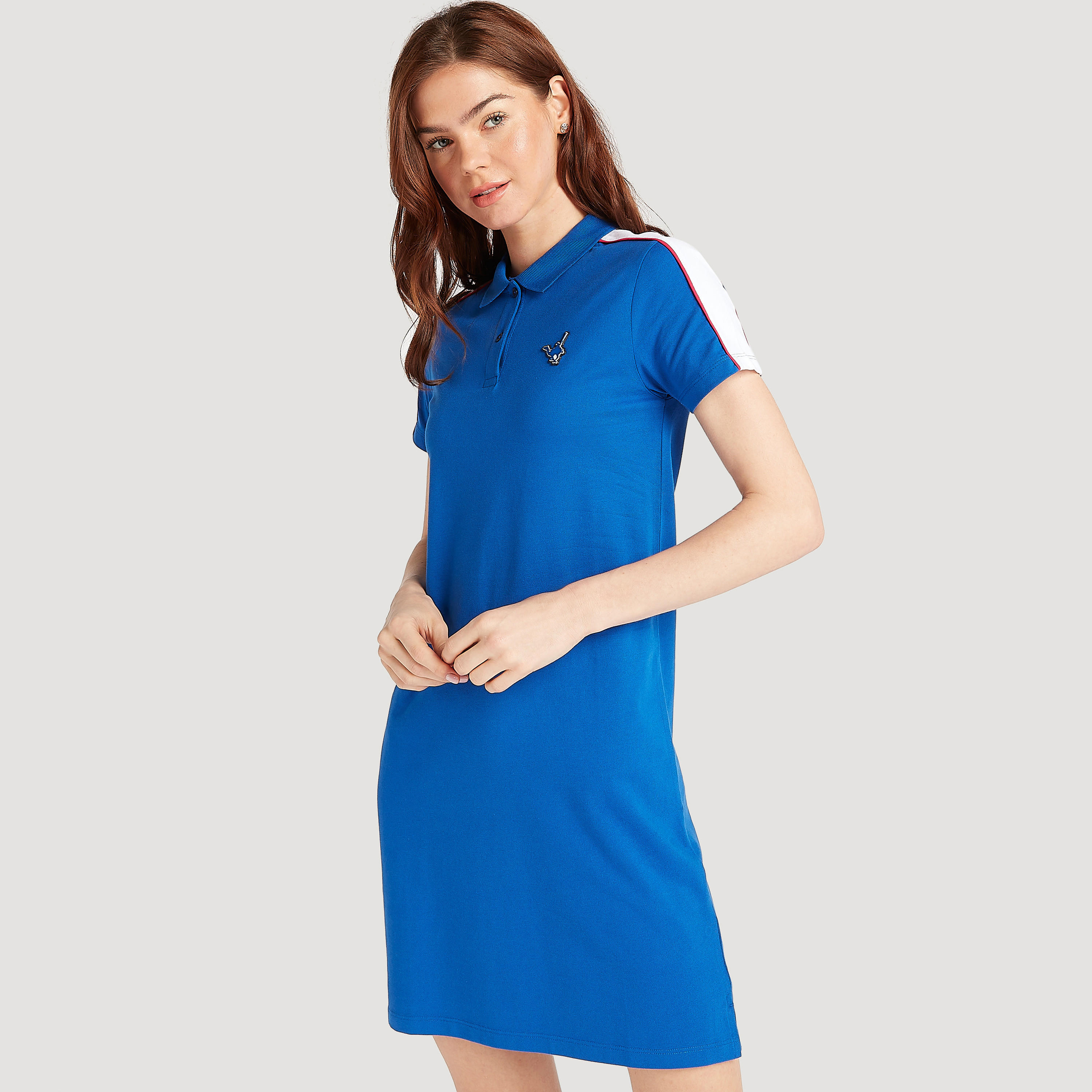 فستان تيشيرت سادة بأكمام قصيرة-women-clothing-dresses-image-12