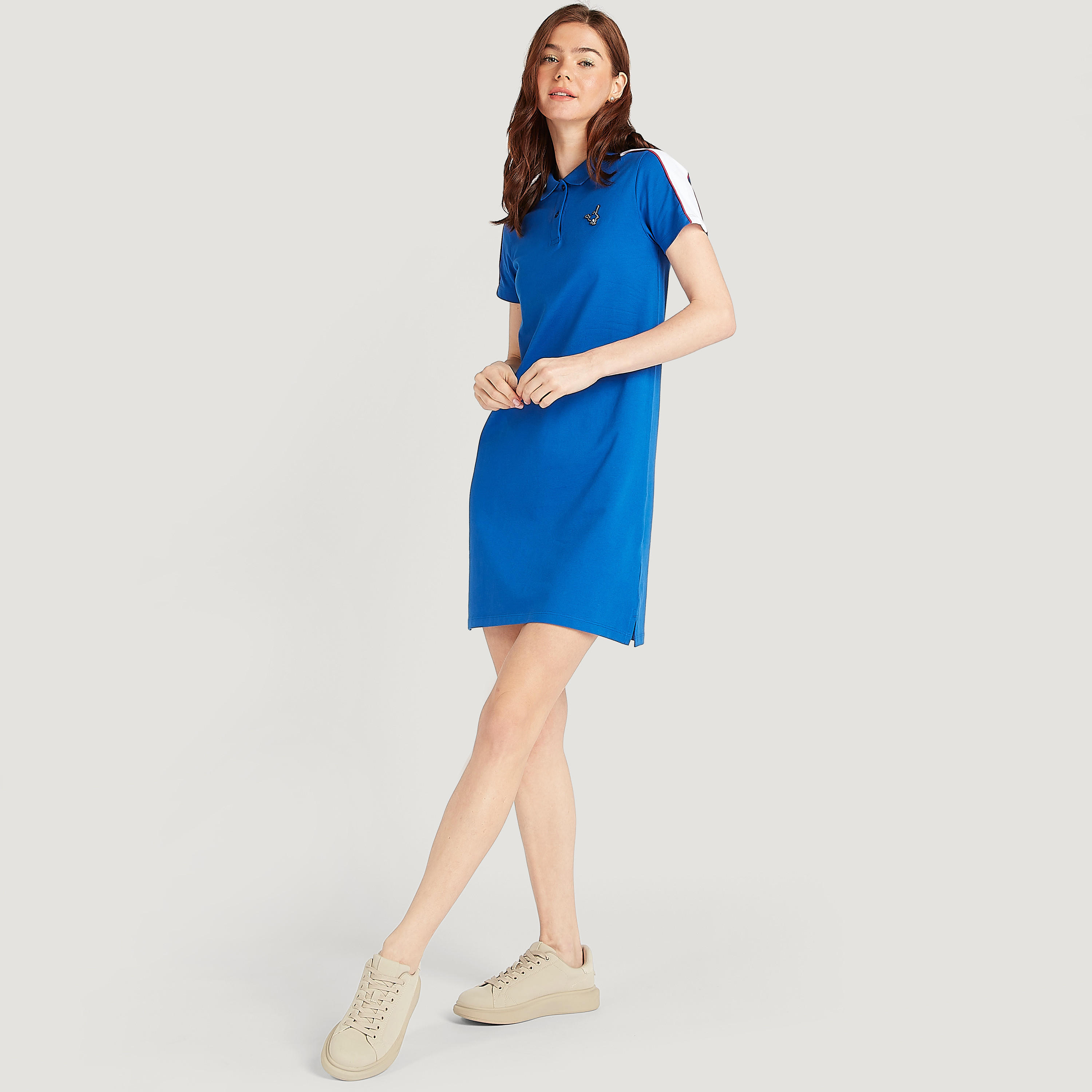 فستان تيشيرت سادة بأكمام قصيرة-women-clothing-dresses-image-13