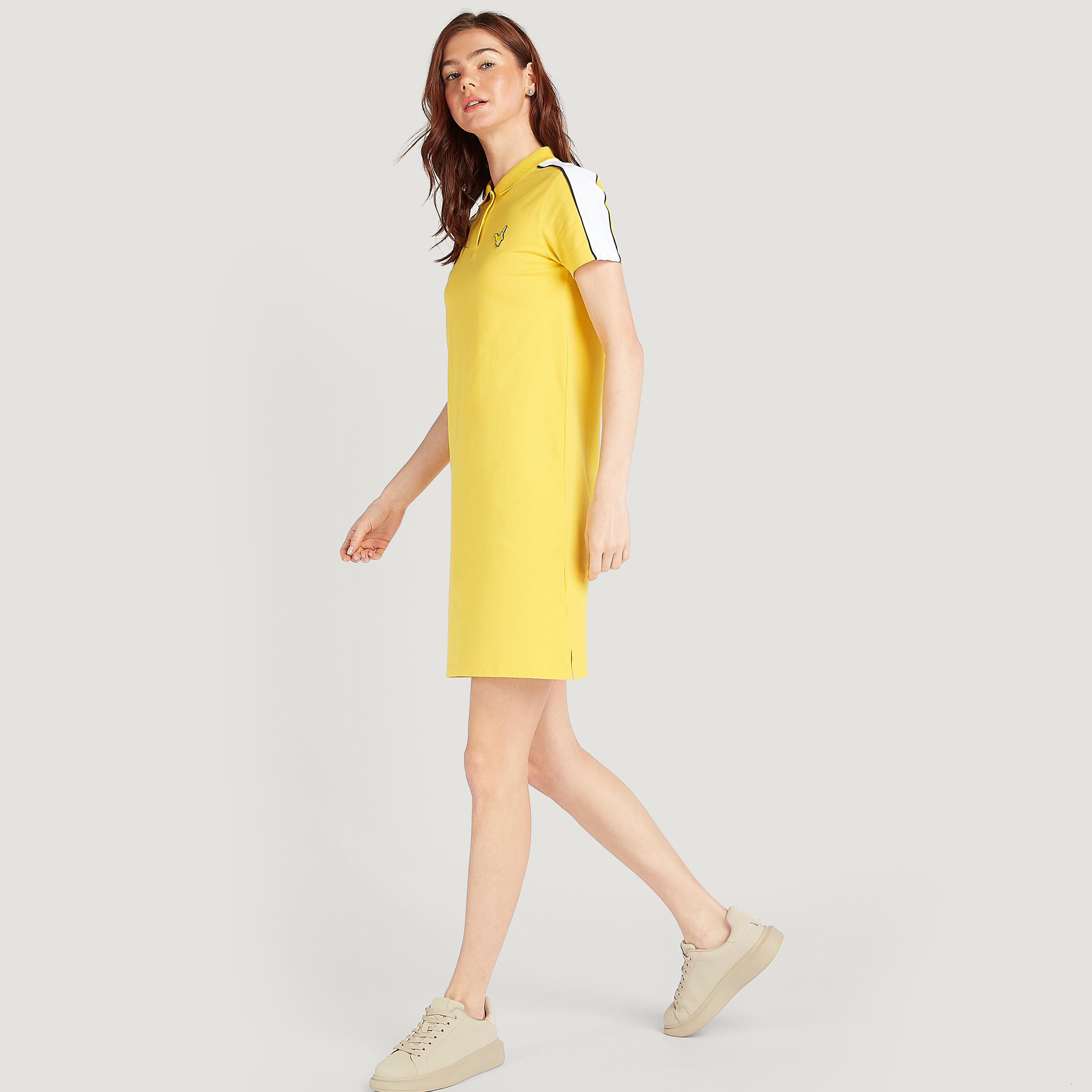فستان تيشيرت سادة بأكمام قصيرة-women-clothing-dresses-image-21