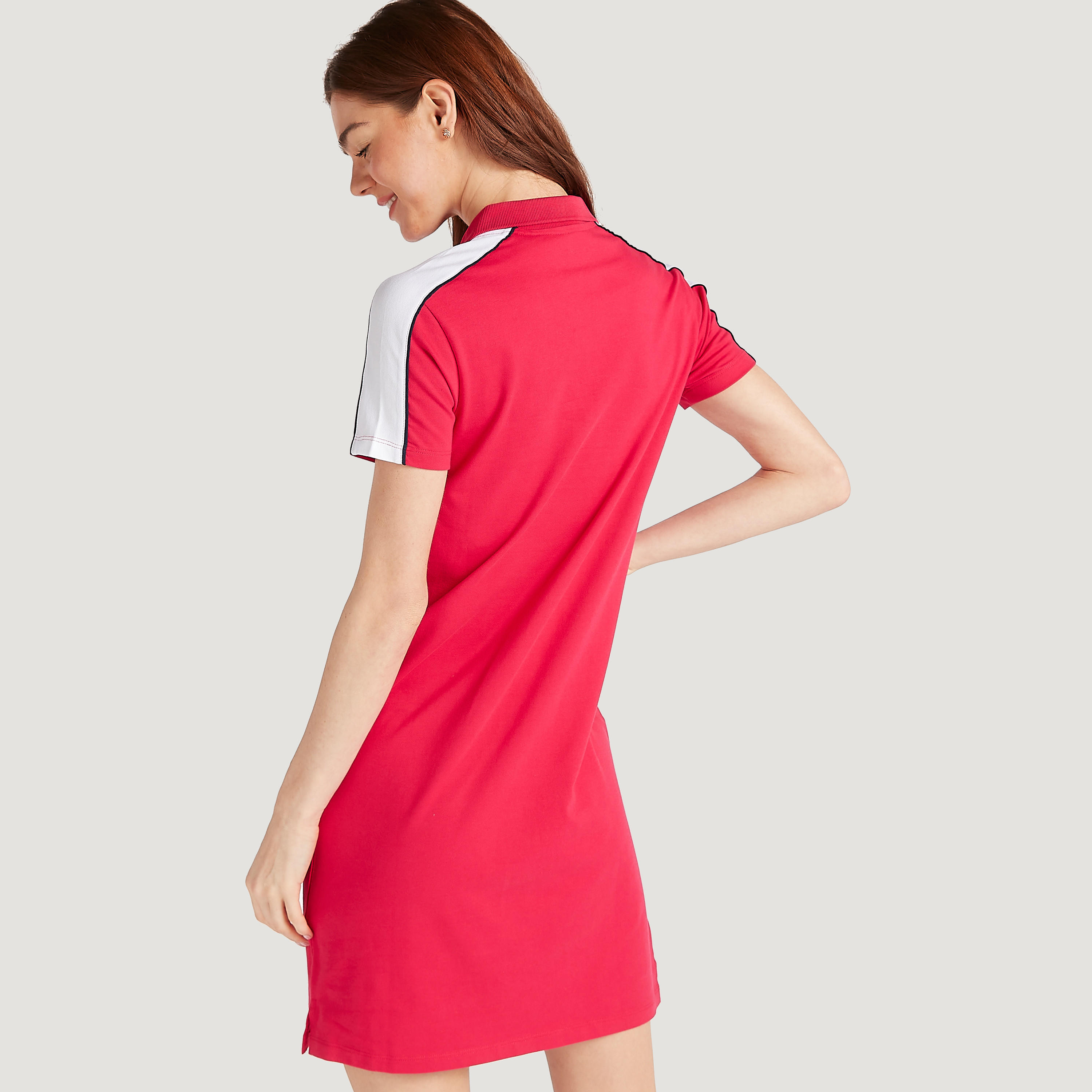 فستان تيشيرت سادة بأكمام قصيرة-women-clothing-dresses-image-9