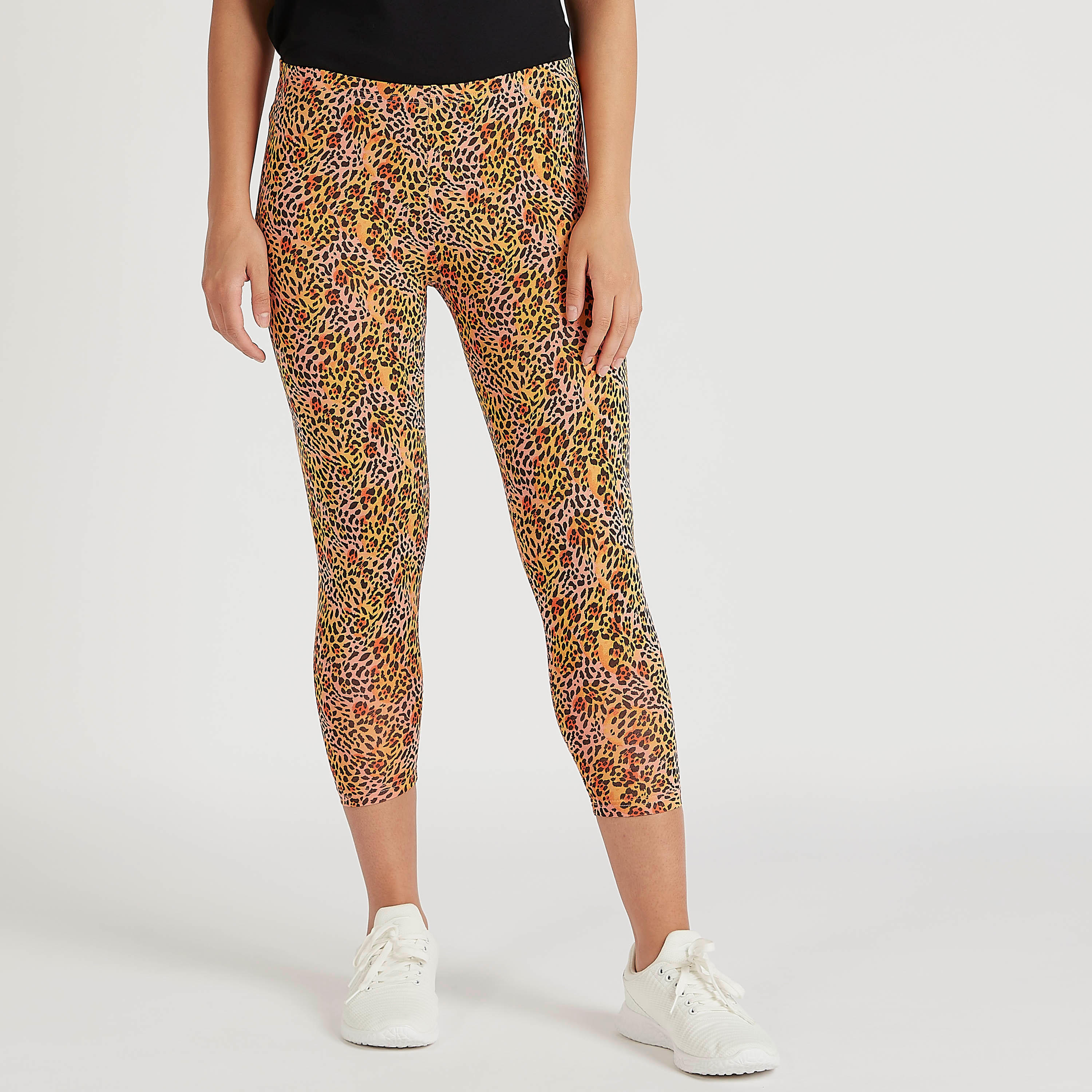 بنطلون ليقنز سكيني فيت بطبعات حيوانات وخصر مطّاطي-women-clothing-bottoms-leggings-image-5