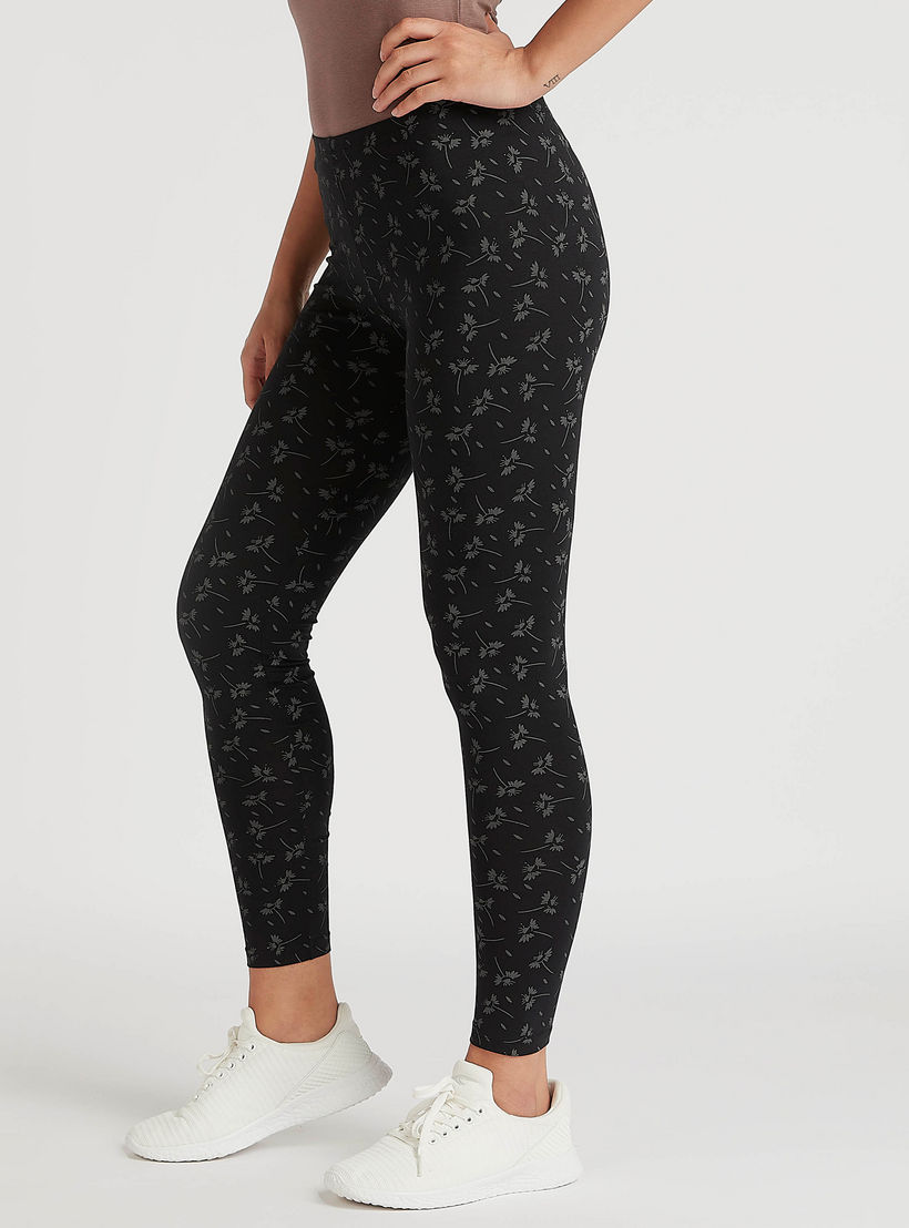 بنطلون ليقنز سكيني بطول الكاحل وطبعات أزهار-women-clothing-bottoms-leggings-image-4