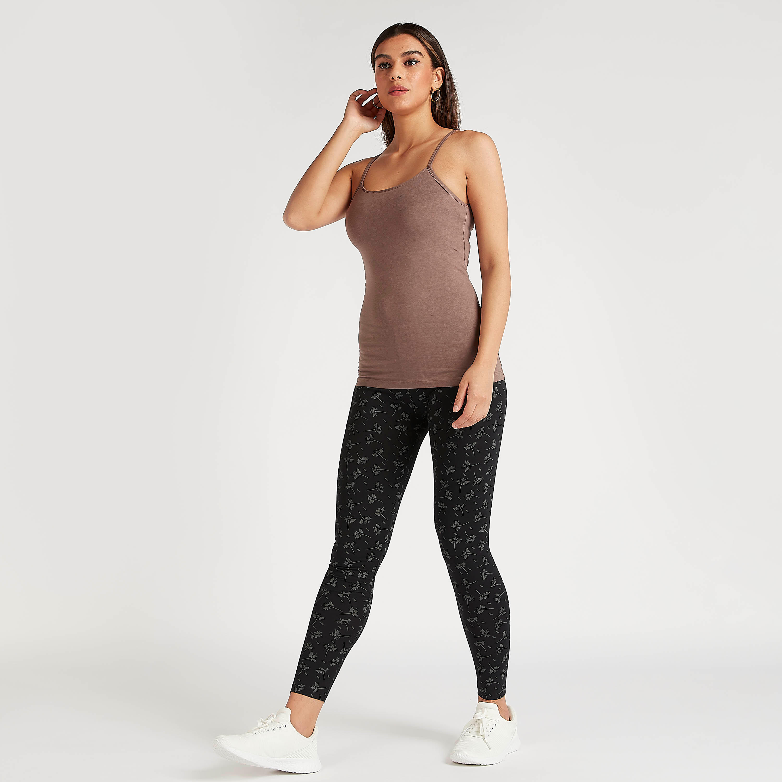 بنطلون ليقنز سكيني بطول الكاحل وطبعات أزهار-women-clothing-bottoms-leggings-image-3