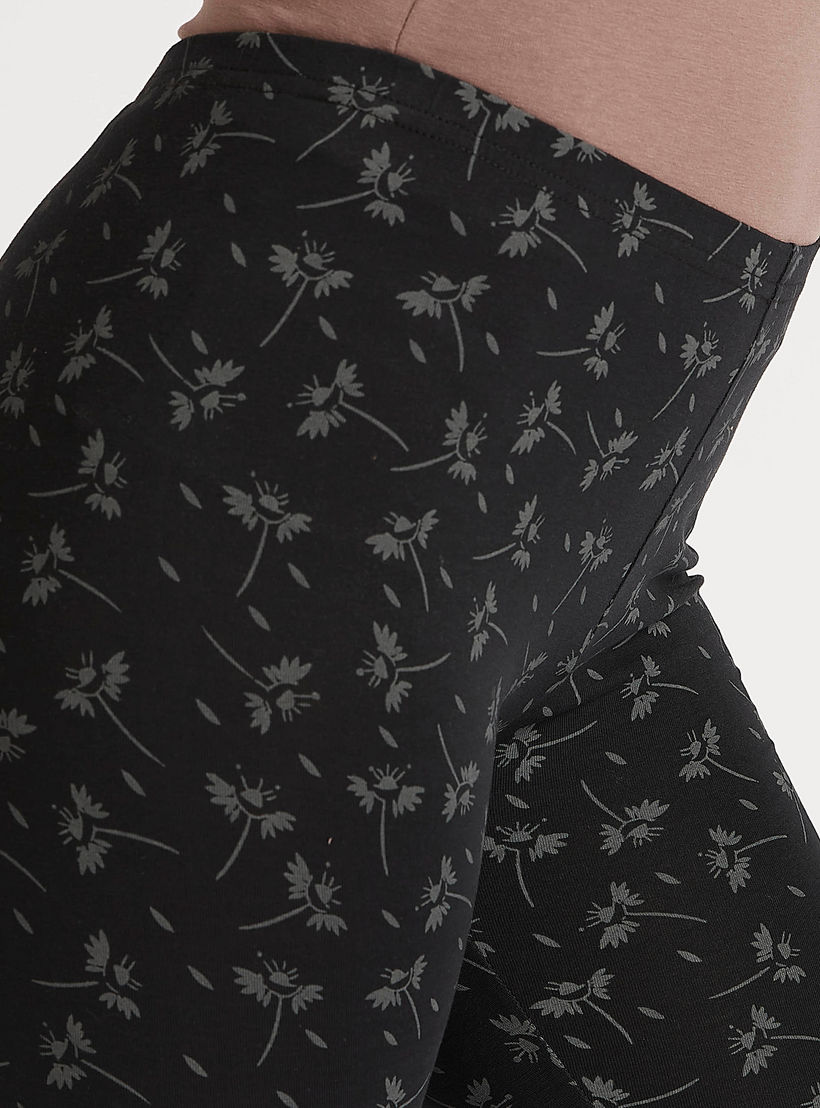 بنطلون ليقنز سكيني بطول الكاحل وطبعات أزهار-women-clothing-bottoms-leggings-image-2