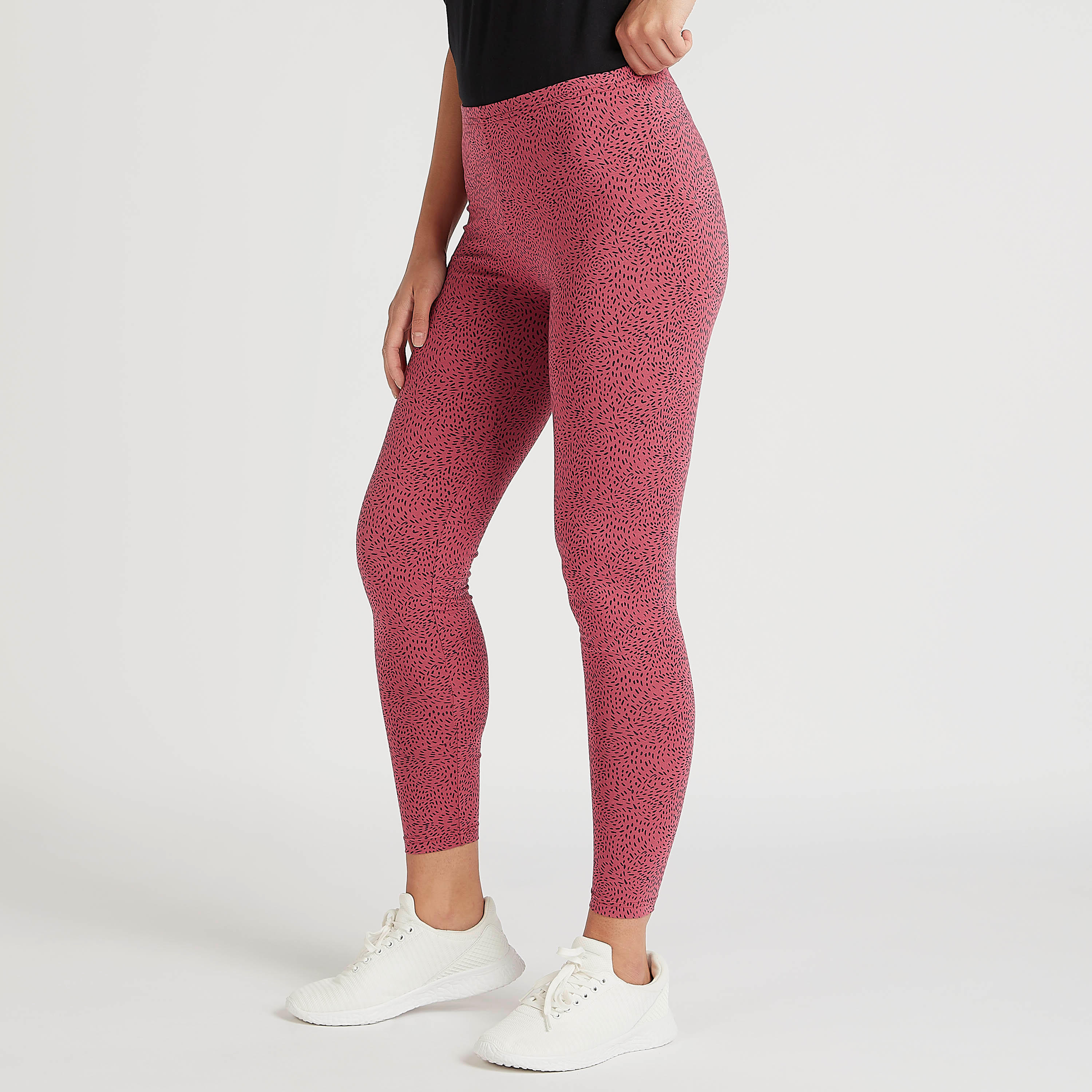 بنطلون ليقنز سكيني فيت بطبعات وخصر مطّاطي-women-clothing-bottoms-leggings-image-5