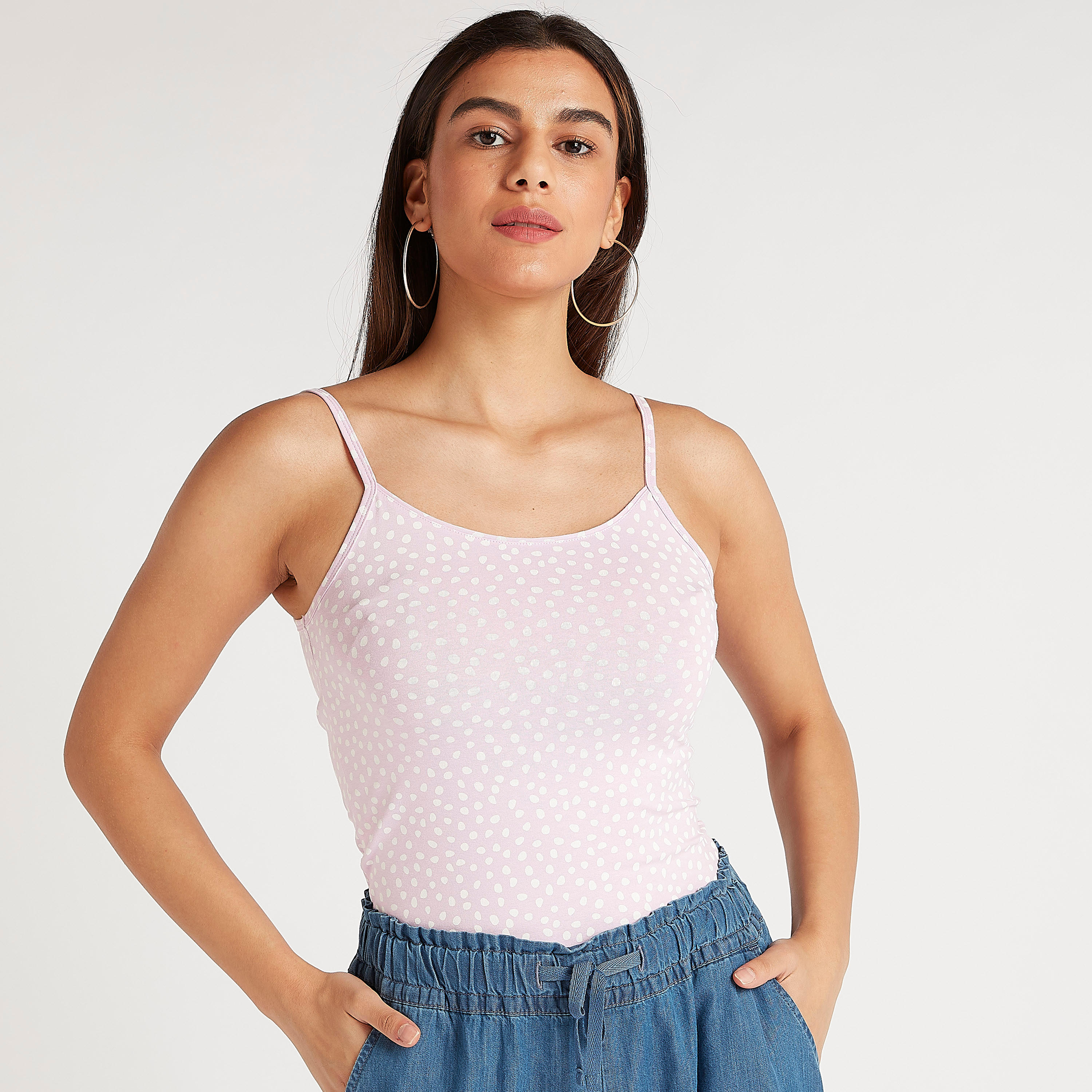 فيست دون أكمام بطبعات وياقة عميقة-women-clothing-tshirts-image-1