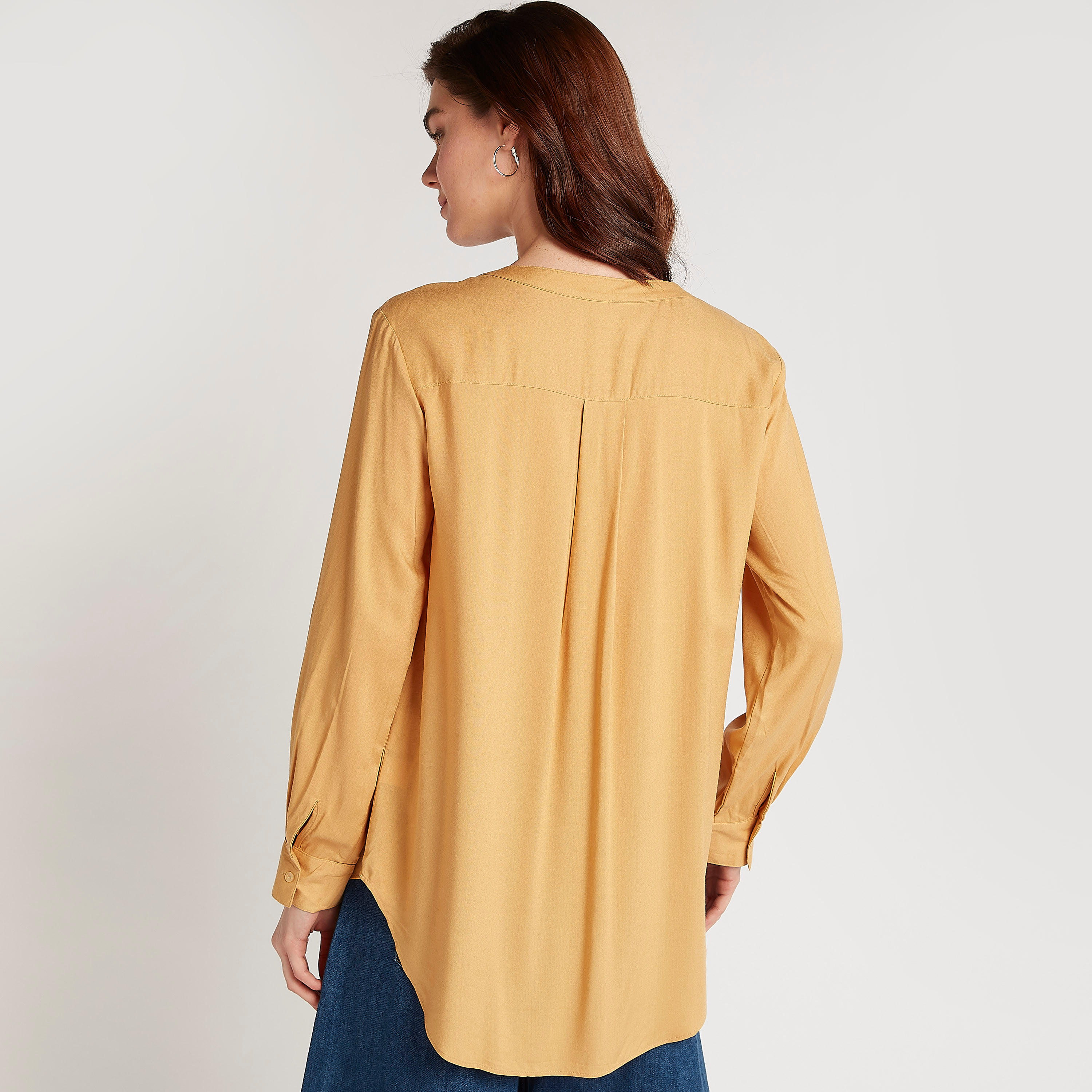قميص سادة بأكمام طويلة-women-clothing-shirtsandblouses-shirts-image-2