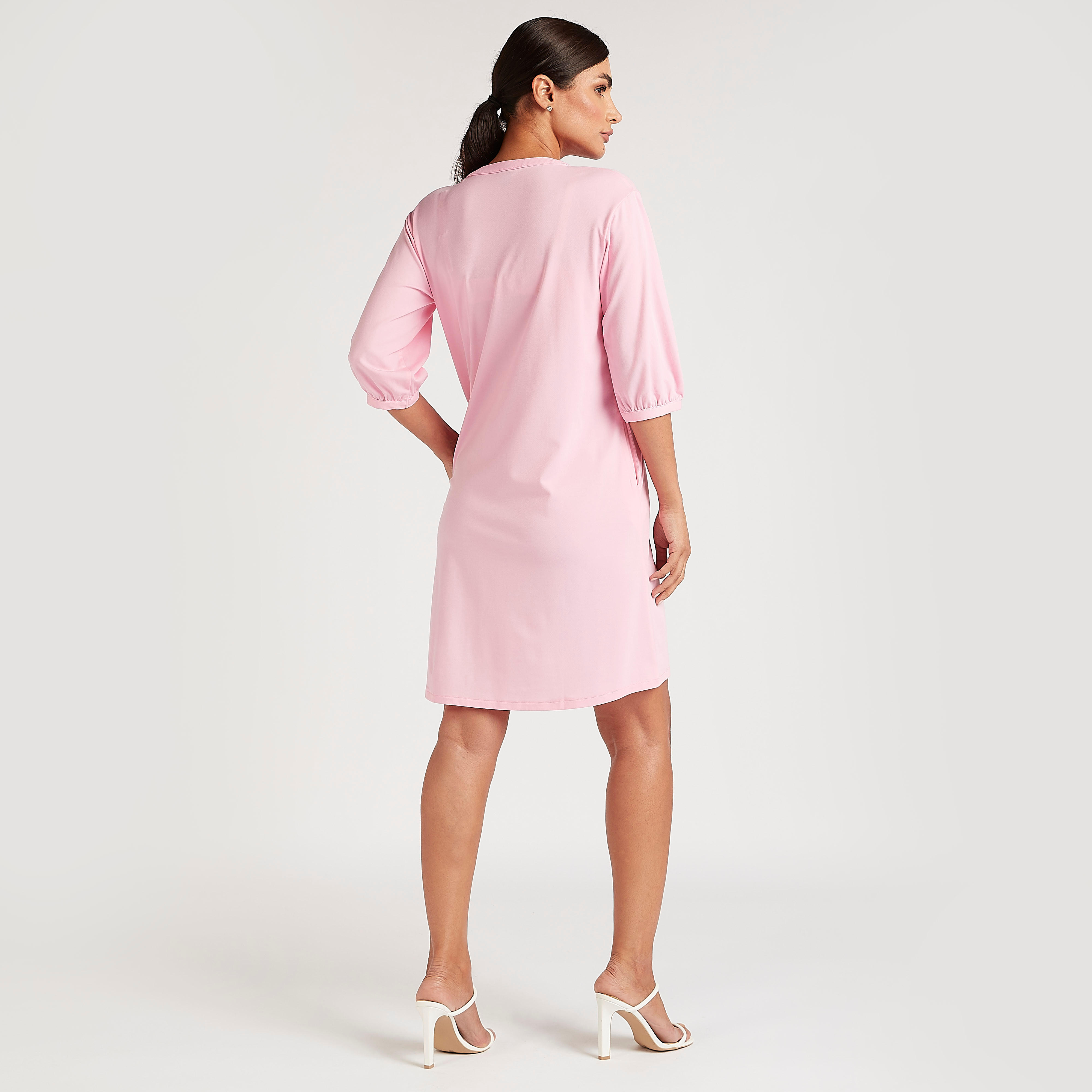 Solid Tunic Top with Pockets and V-neck-women-clothing-dresses-image-10