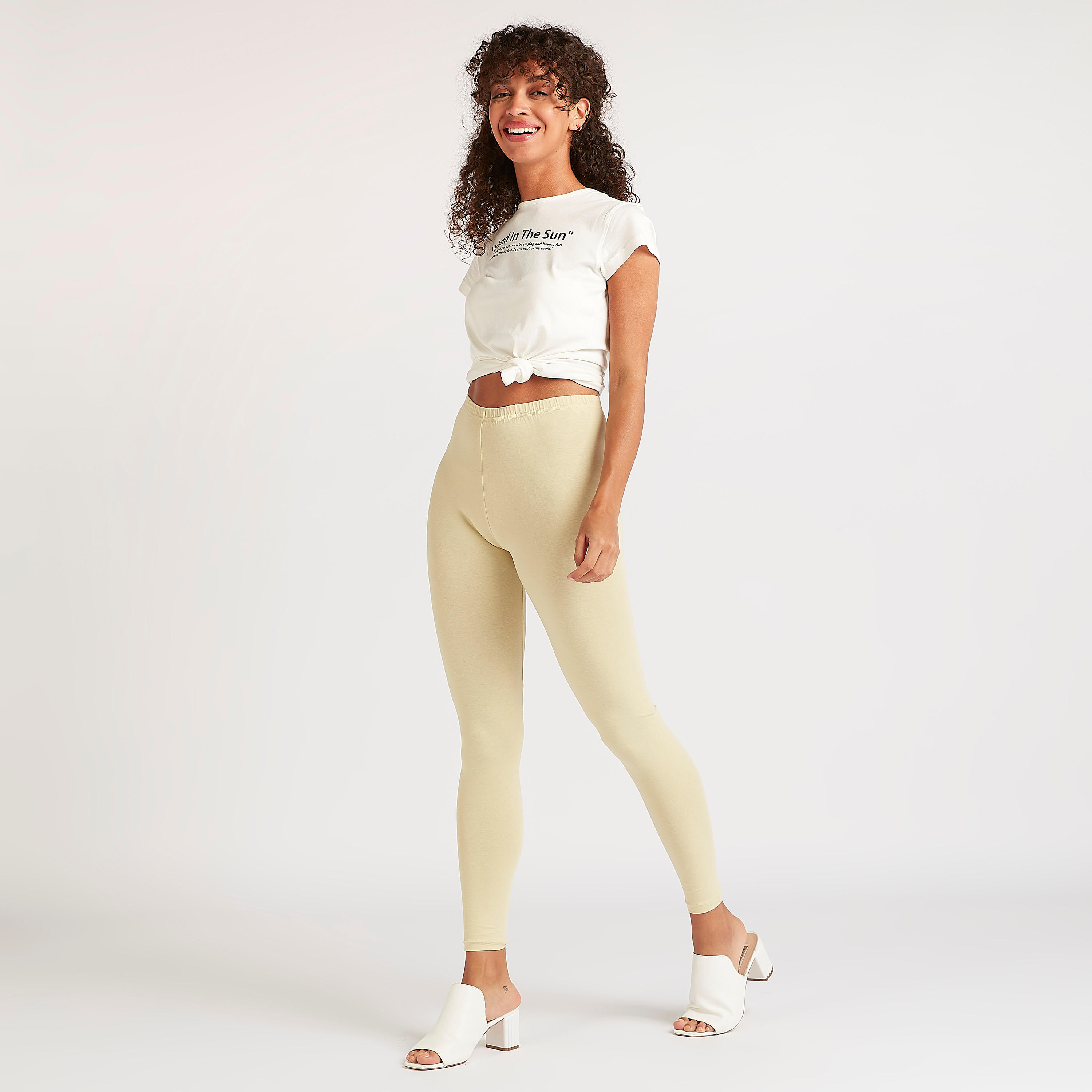 Solid Leggings with Elasticated Waistband-women-clothing-bottoms-leggings-image-2