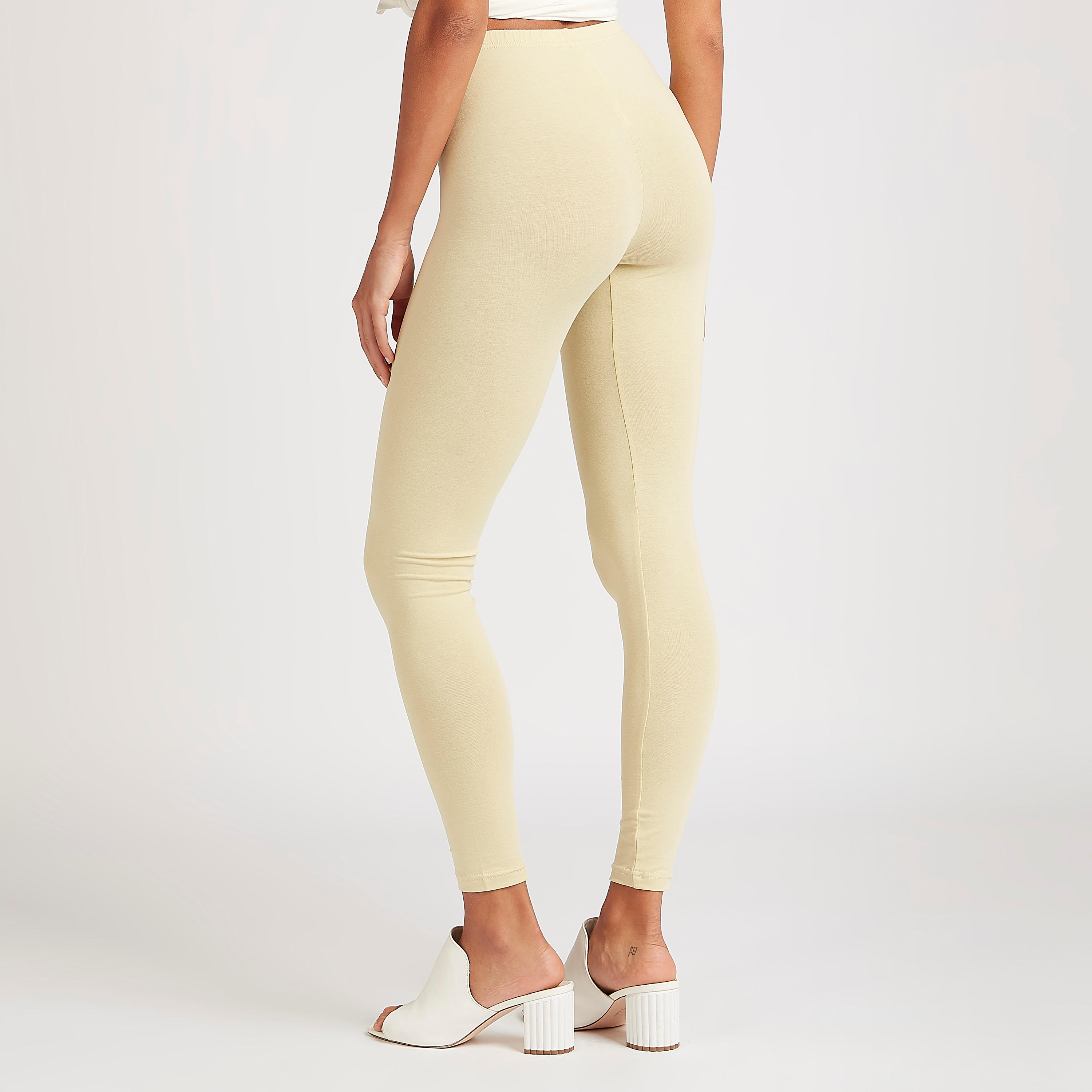 Solid Leggings with Elasticated Waistband-women-clothing-bottoms-leggings-image-4