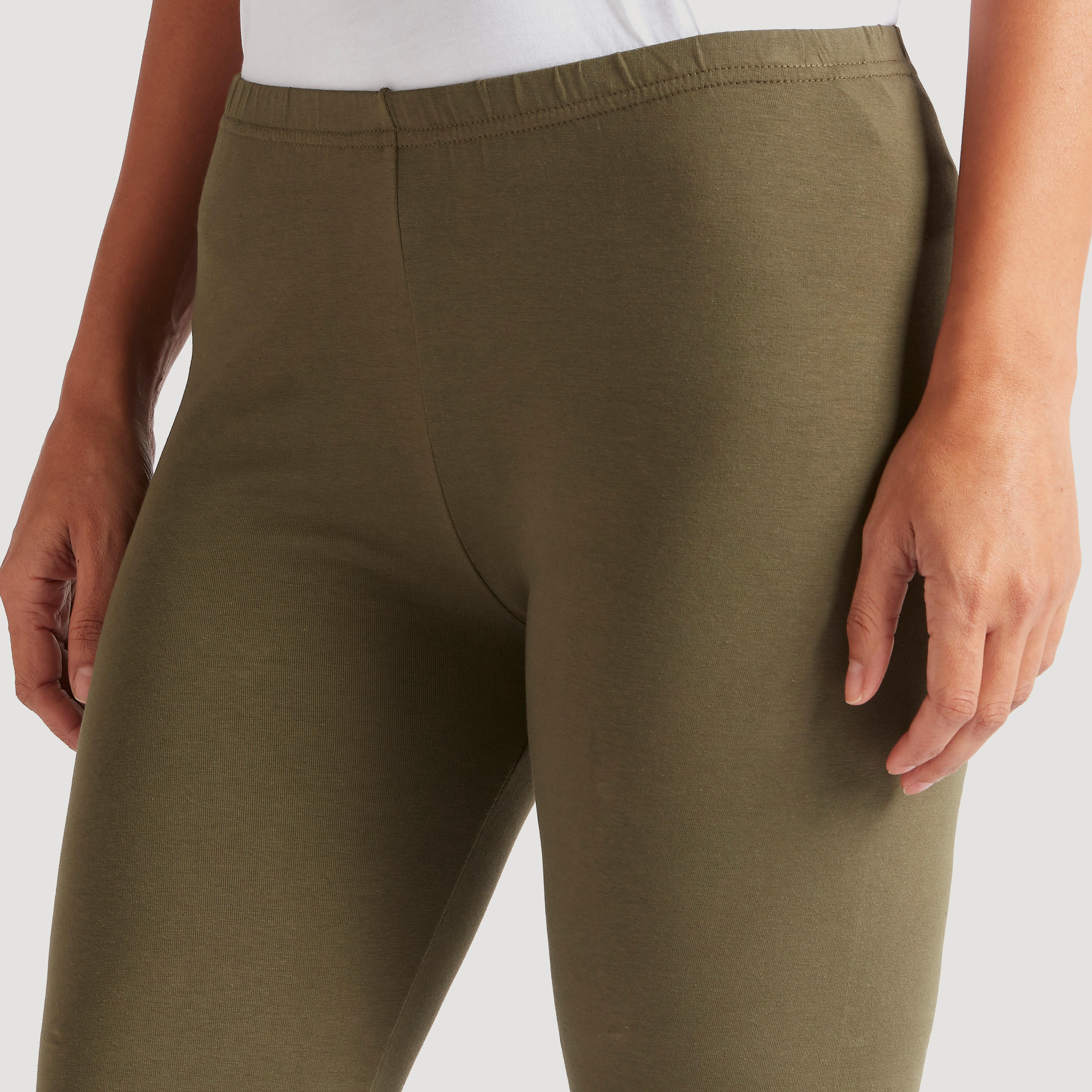 Solid Leggings with Elasticated Waistband-women-clothing-bottoms-leggings-image-3