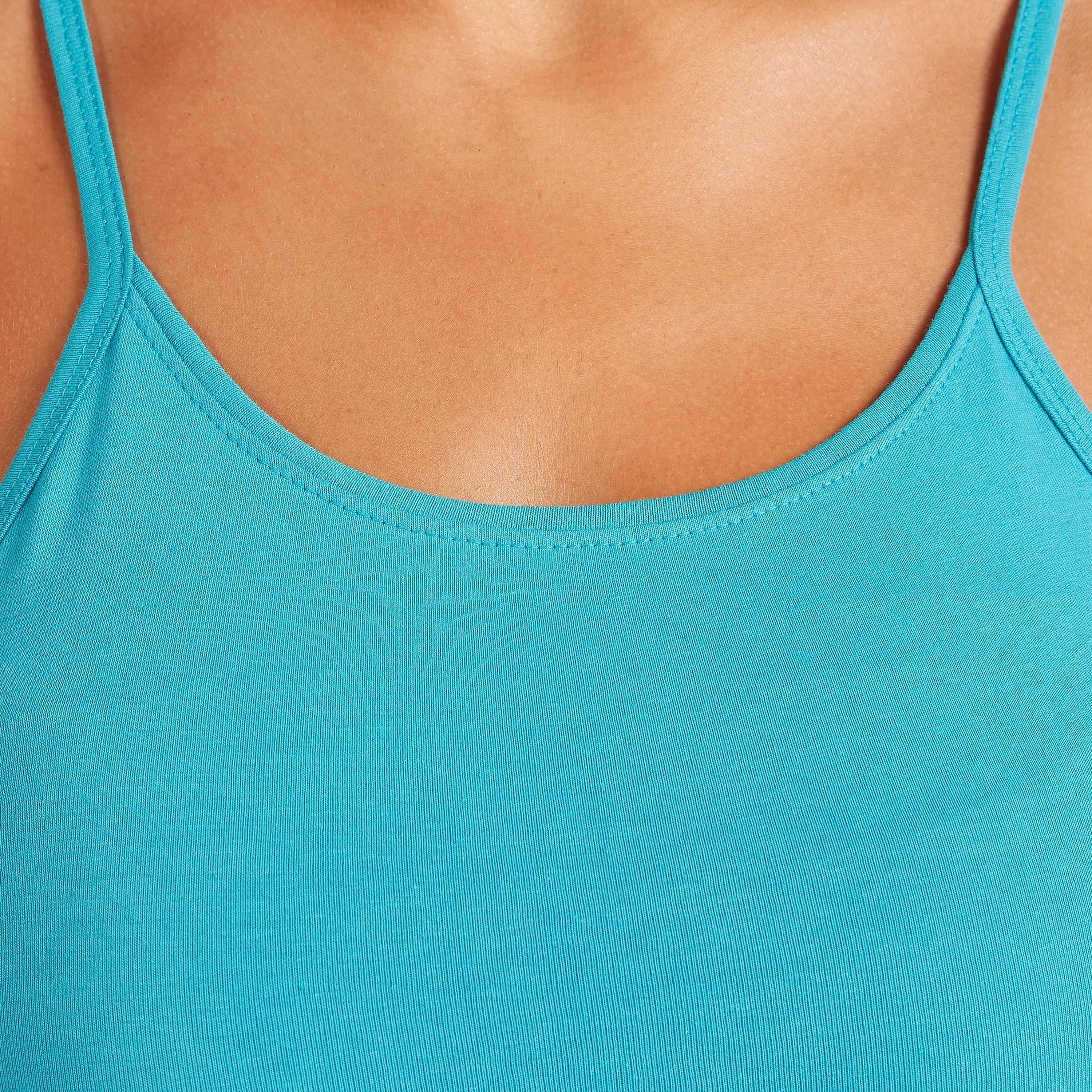 Solid Cami Top with Spaghetti Straps and Scoop Neck-women-clothing-tshirts-image-3