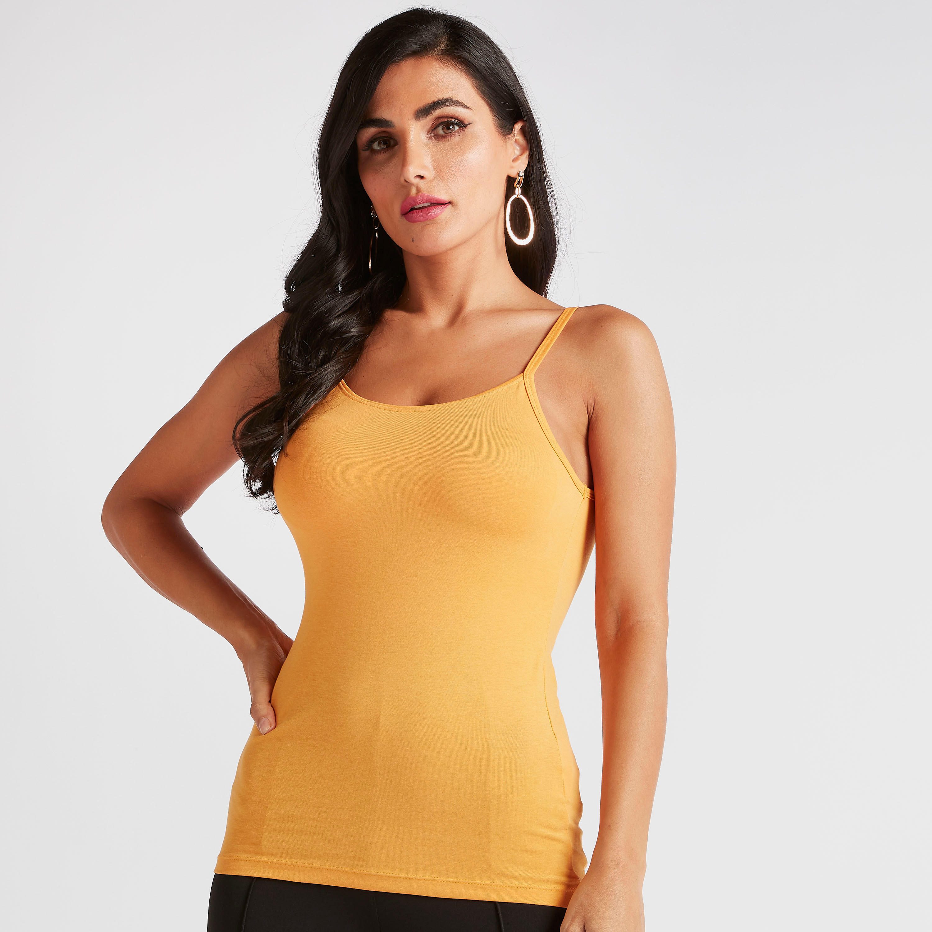Solid Camisole with Scoop Neck-women-clothing-tshirts-image-1