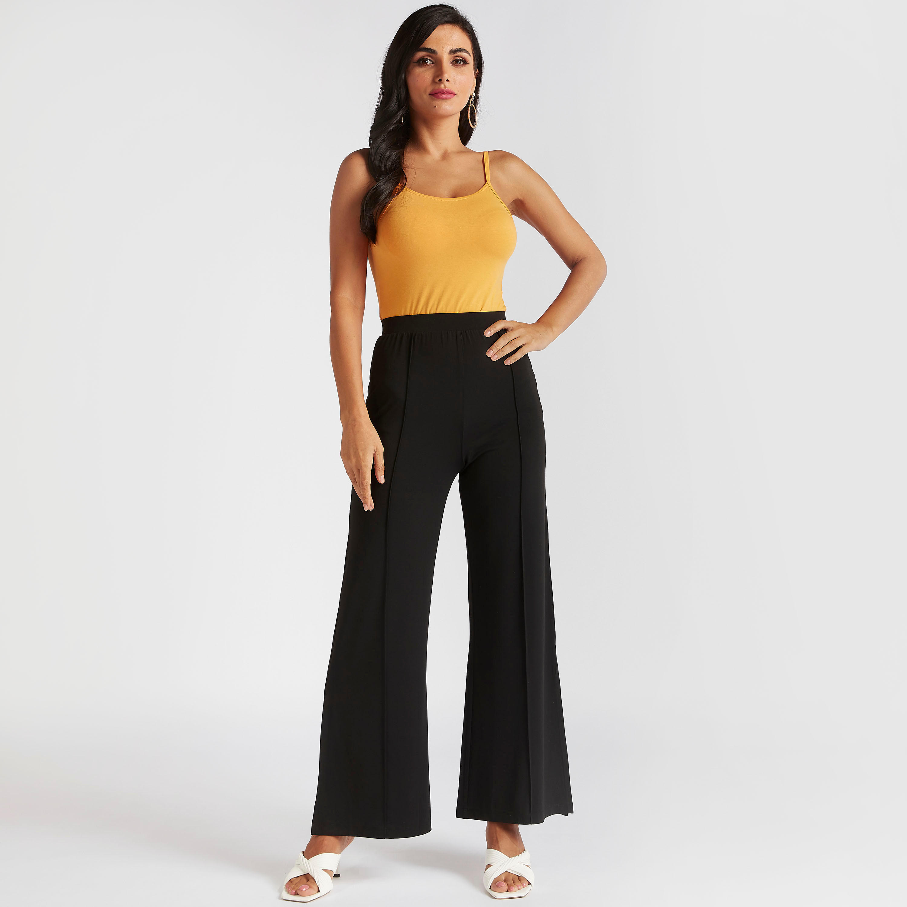 Solid Camisole with Scoop Neck-women-clothing-tshirts-image-2