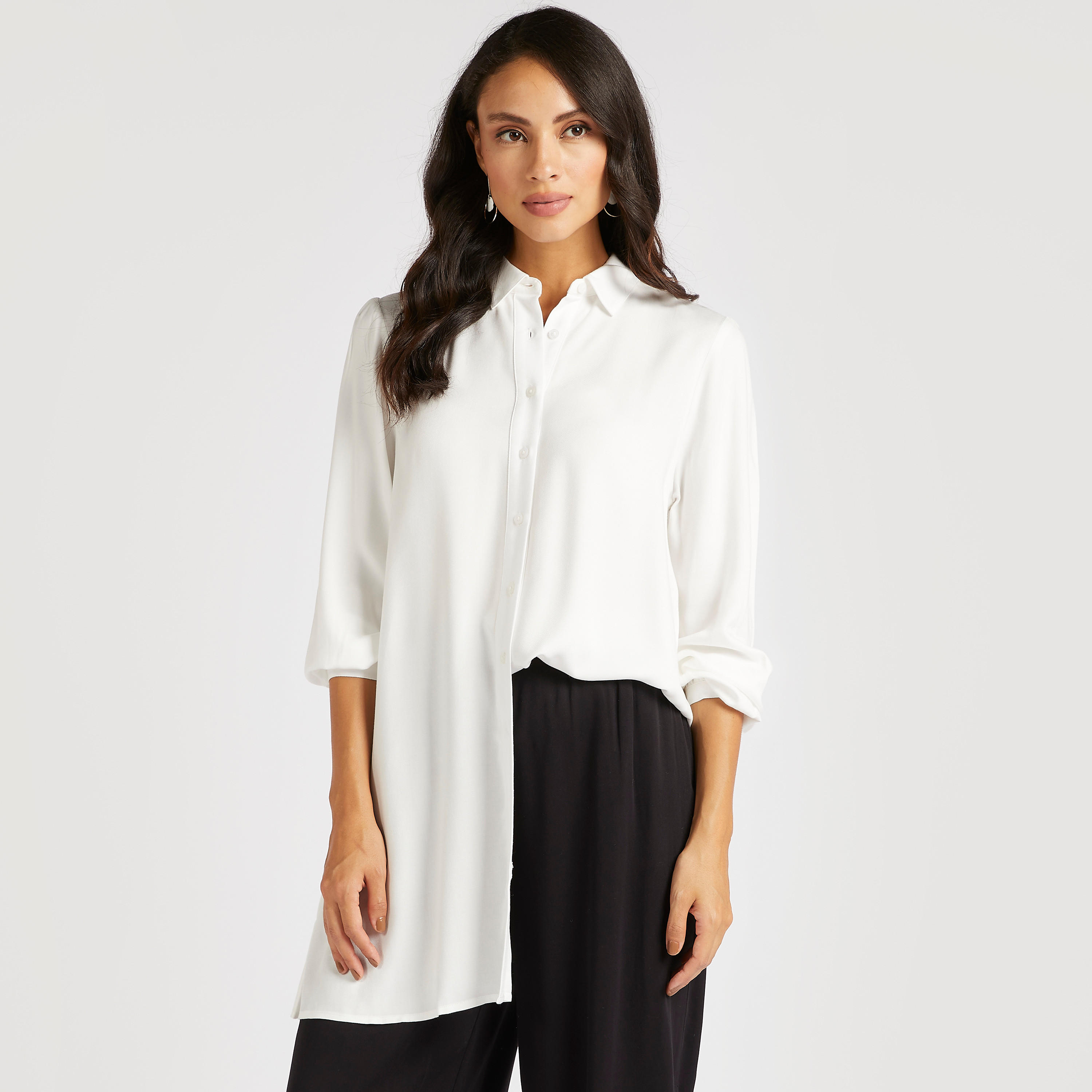 قميص طويل سادة بأكمام طويلة-women-clothing-shirtsandblouses-shirts-image-4