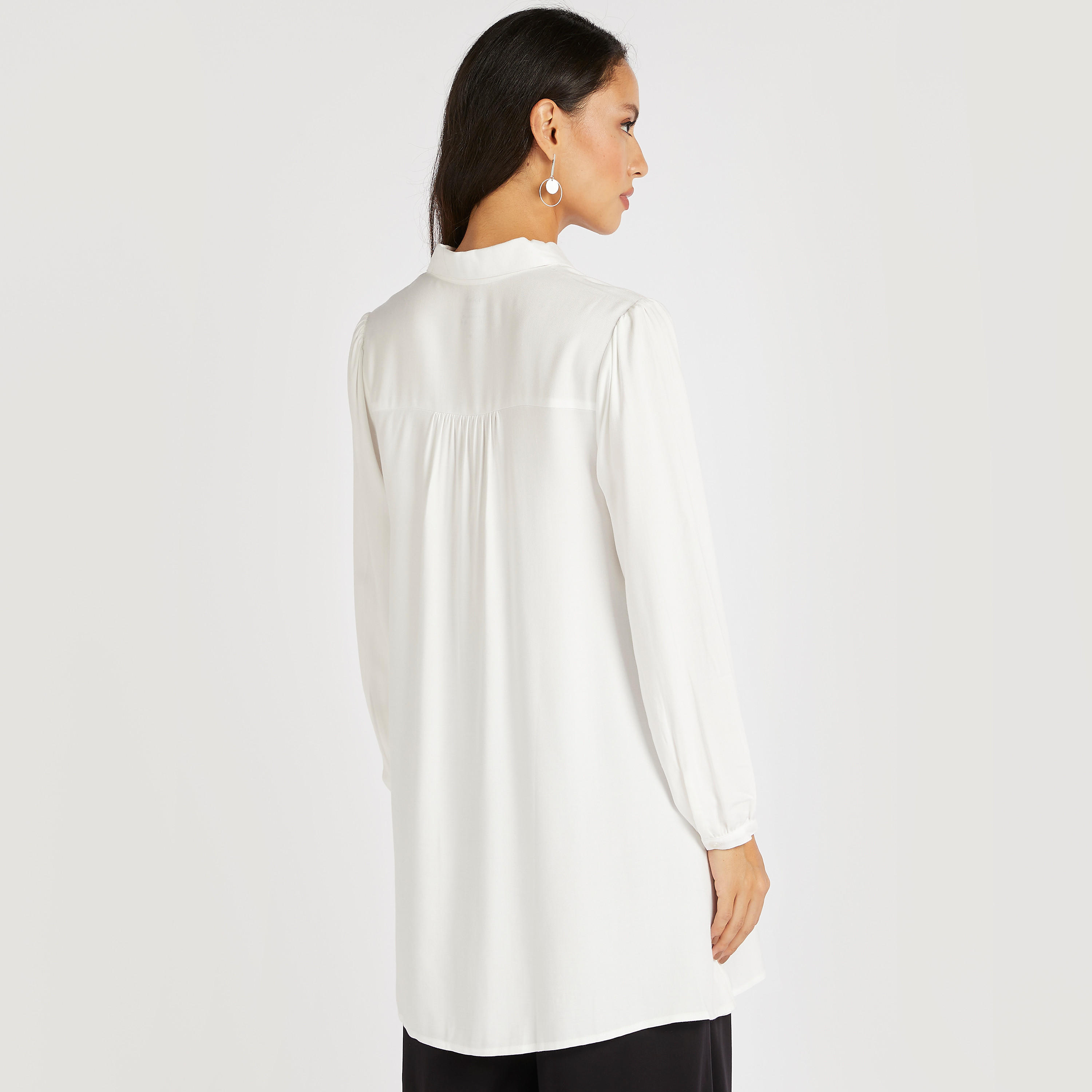 قميص طويل سادة بأكمام طويلة-women-clothing-shirtsandblouses-shirts-image-1