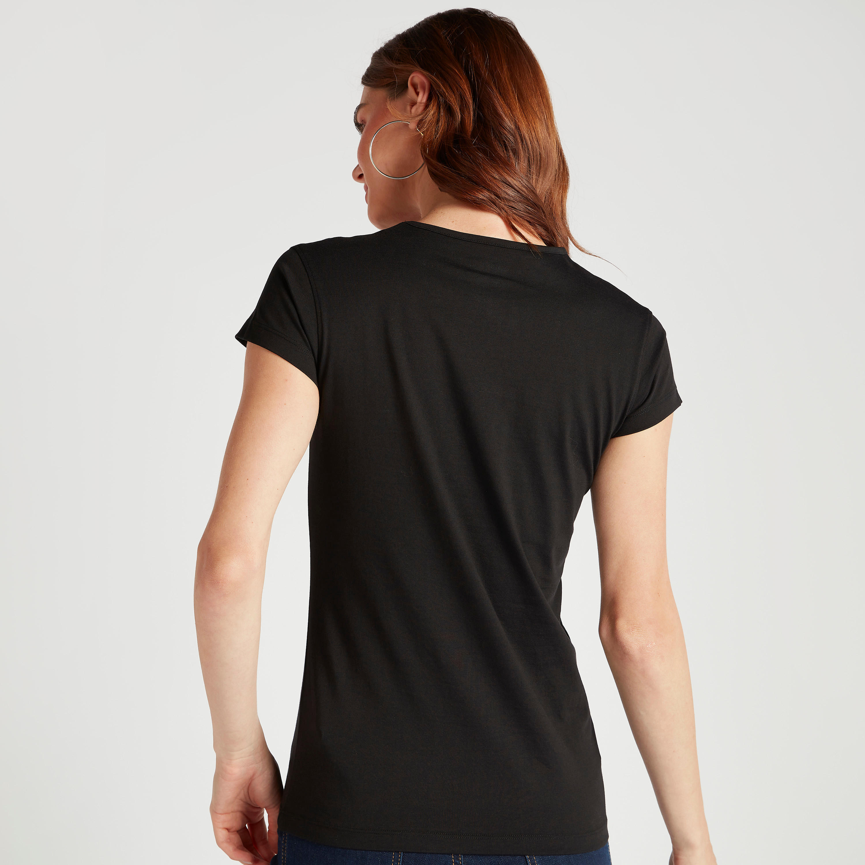 تيشيرت بياقة ضيّقة وأكمام كاب وطبعات-women-clothing-tshirts-image-1