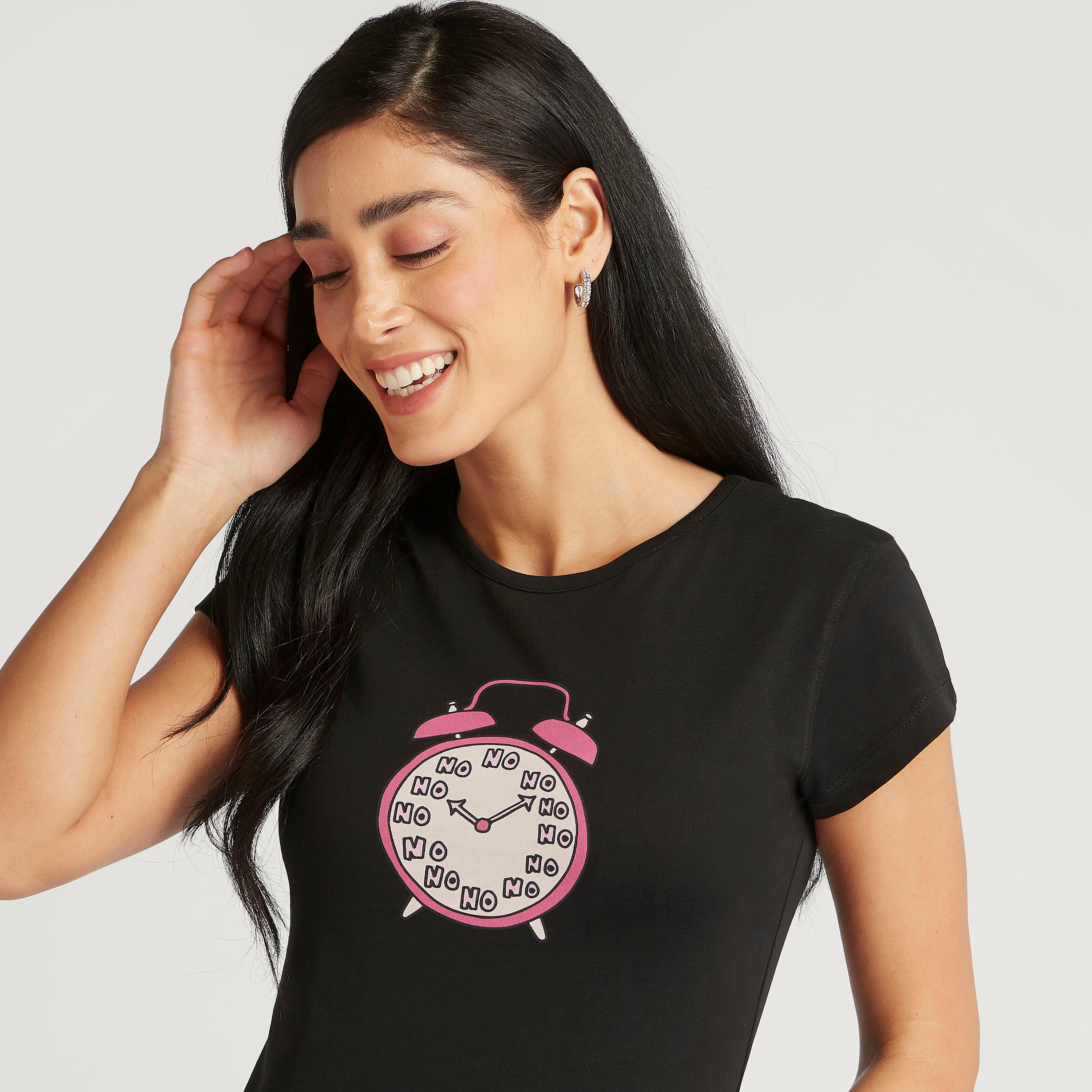 تيشيرت بياقة ضيّقة وأكمام كاب وطبعات-women-clothing-tshirts-image-3