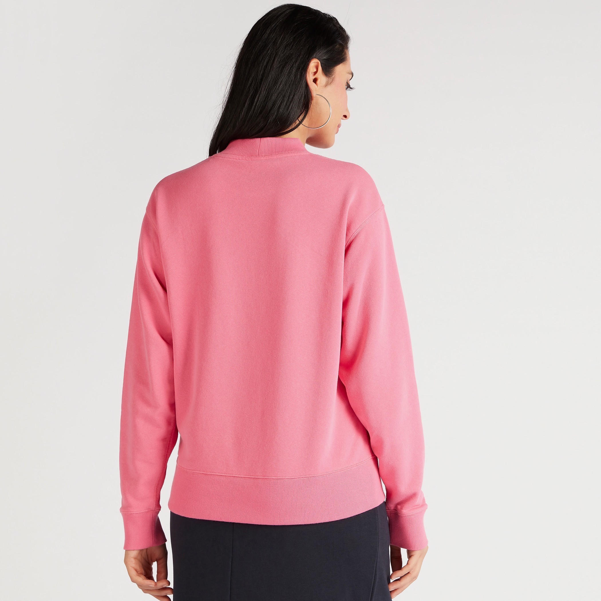 سويت شيرت بارز الملمس بياقة ضيّقة وأكمام طويلة-women-winterwear-hoodiesandsweatshirts-sweatshirts-image-4
