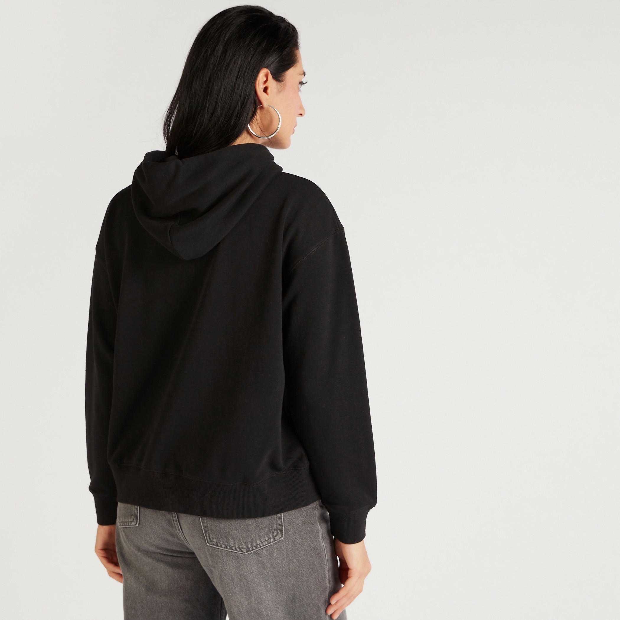 Solid Hooded Sweatshirt with Long Sleeves-women-winterwear-hoodiesandsweatshirts-sweatshirts-image-4