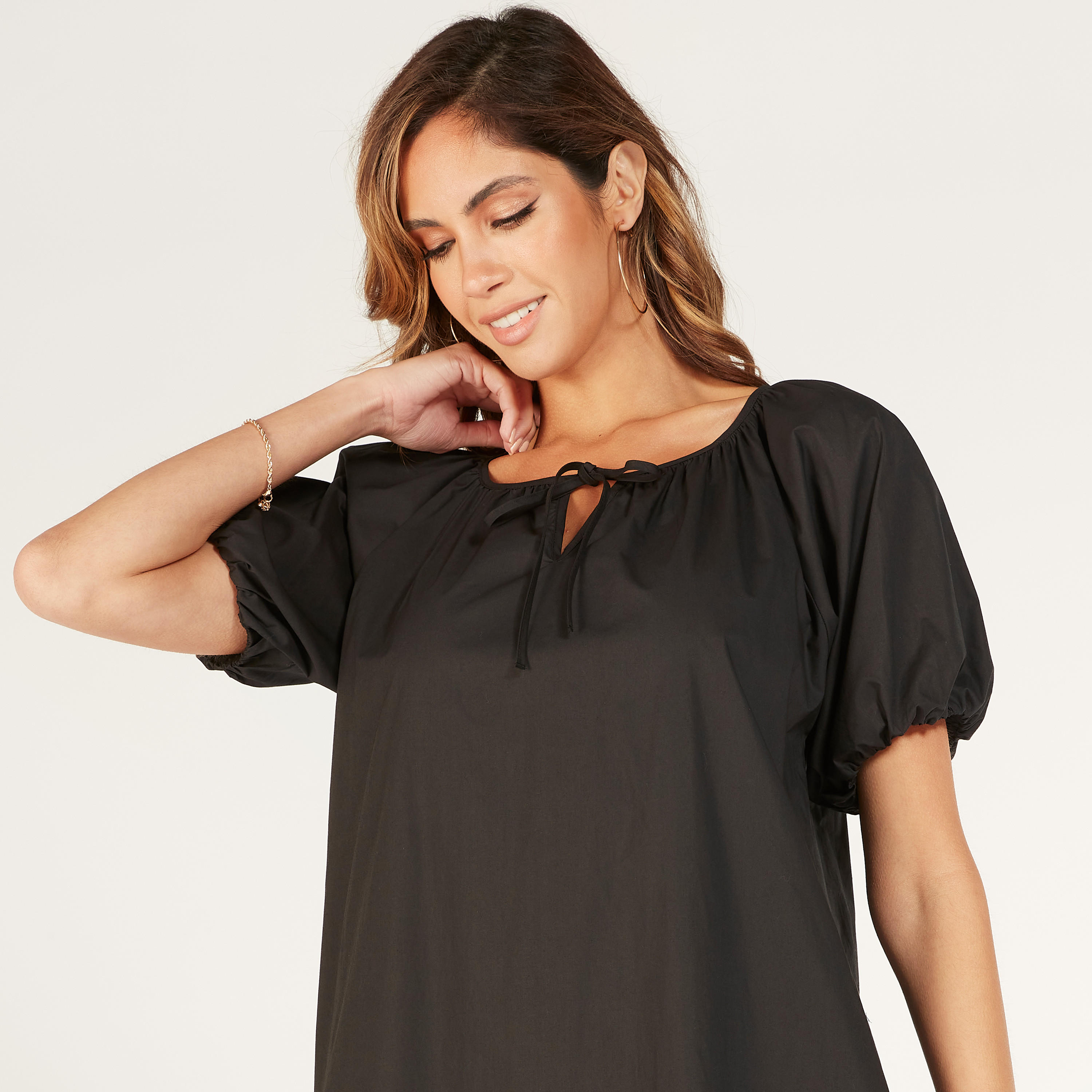 Solid Midi Dress with Slit Detail and Pockets-women-clothing-dresses-image-13