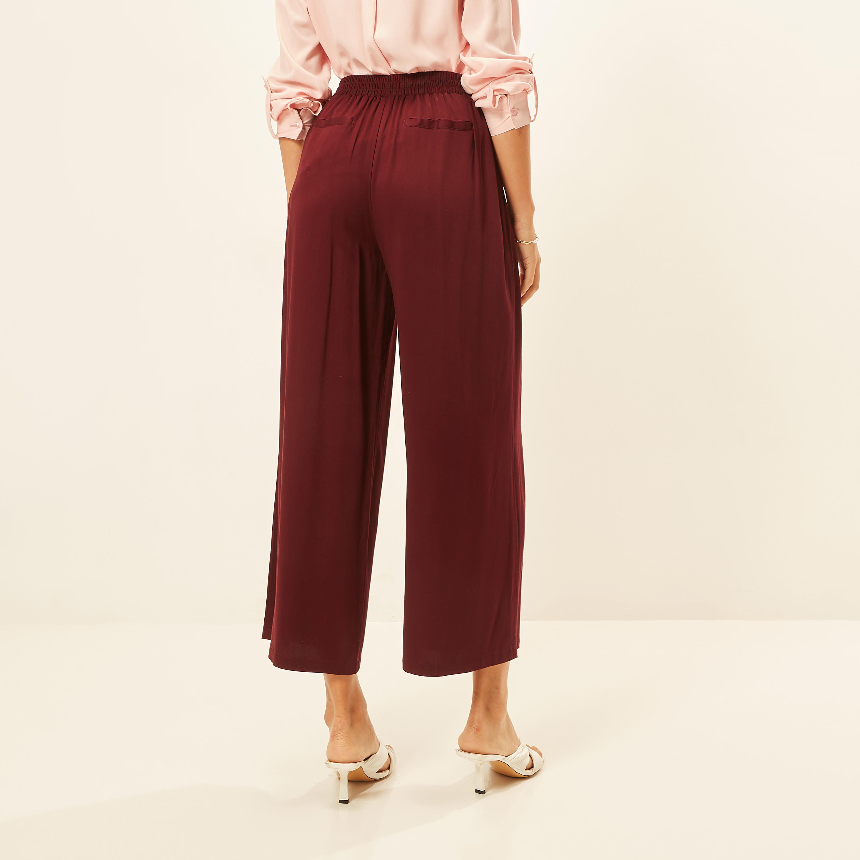 Solid Mid-Rise Palazzo Pants with Tie-Up Detail and Pockets-women-clothing-bottoms-trousers-image-4