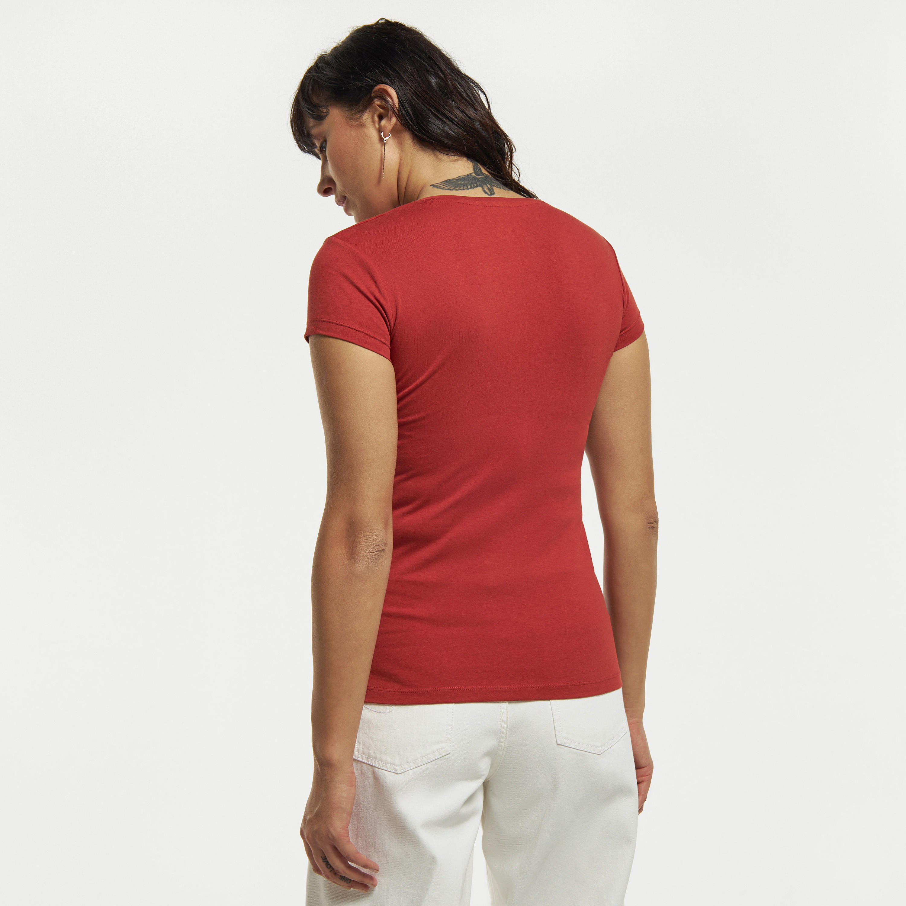تيشيرت سادة بياقة ضيّقة وأكمام قصيرة-women-clothing-tshirts-image-11
