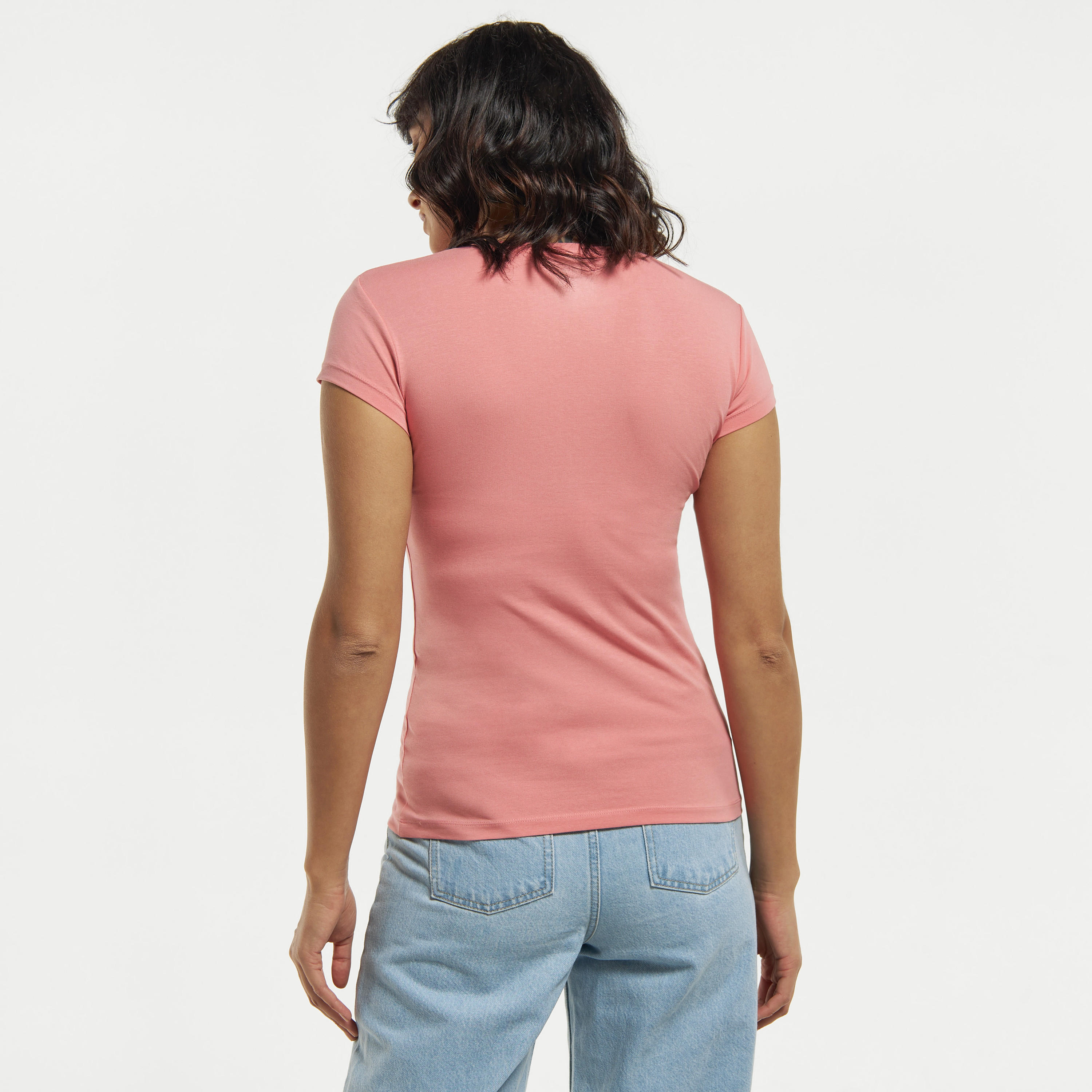تيشيرت سادة بياقة ضيّقة وأكمام قصيرة-women-clothing-tshirts-image-15