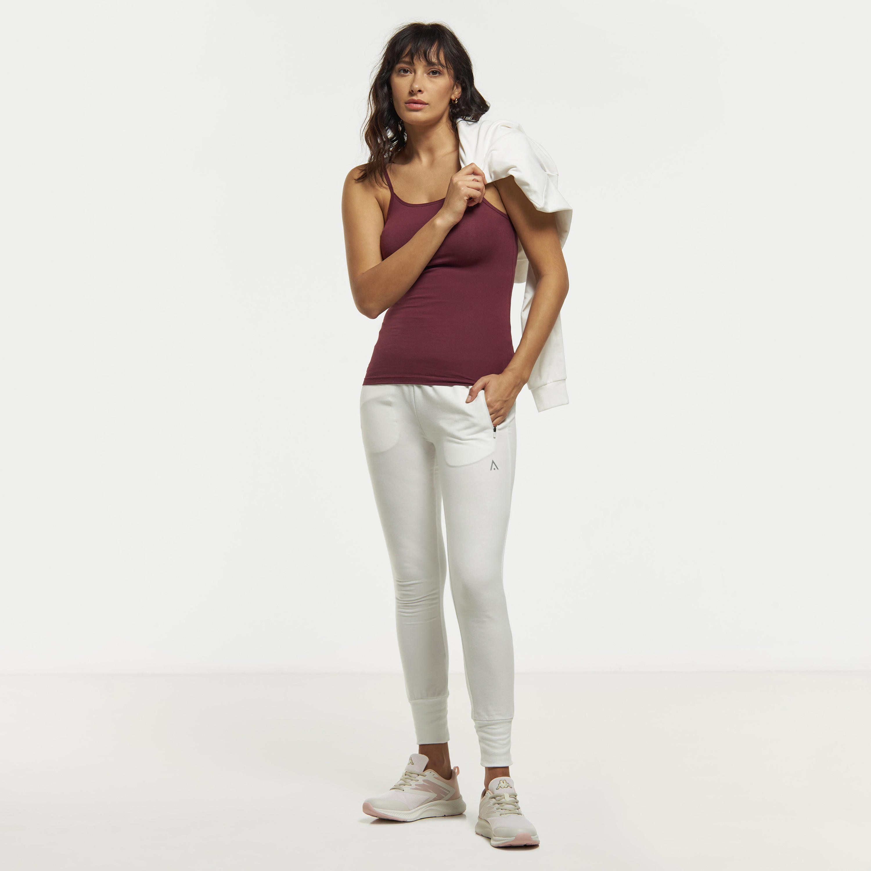 فيست سادة بياقة عميقة وأحزمة رفيعة-women-clothing-tshirts-image-3