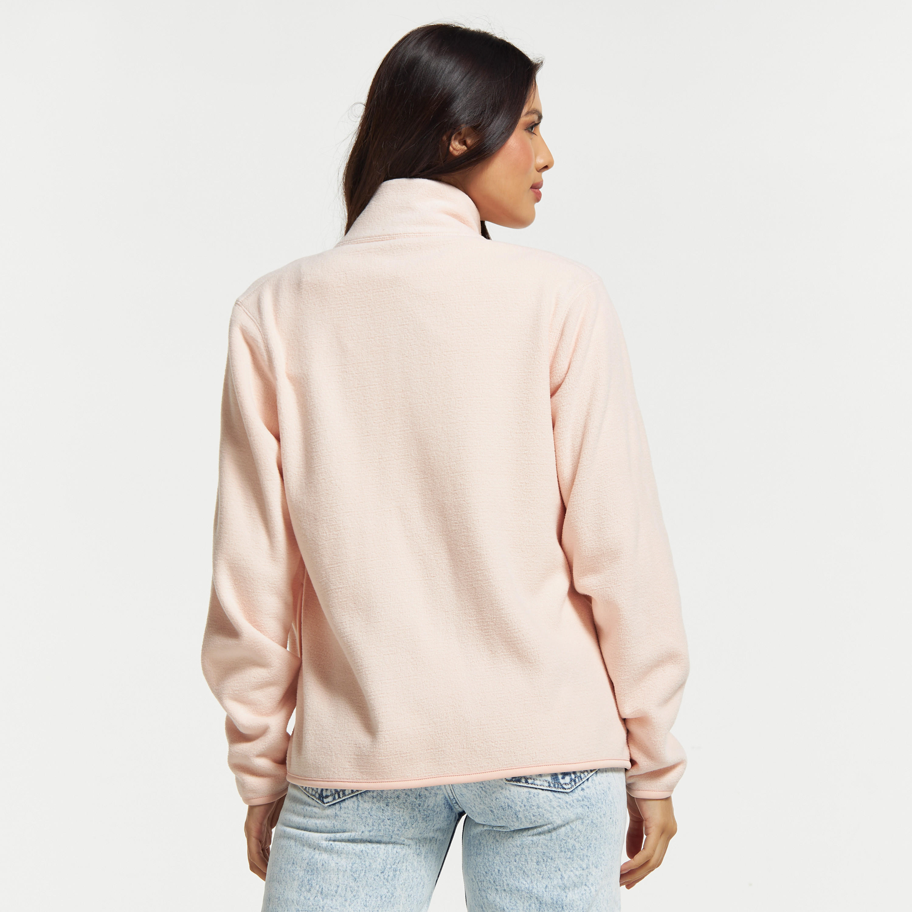 Solid Zip Through Jacket with Long Sleeves and Pockets-women-winterwear-coatsandjackets-jackets-image-3