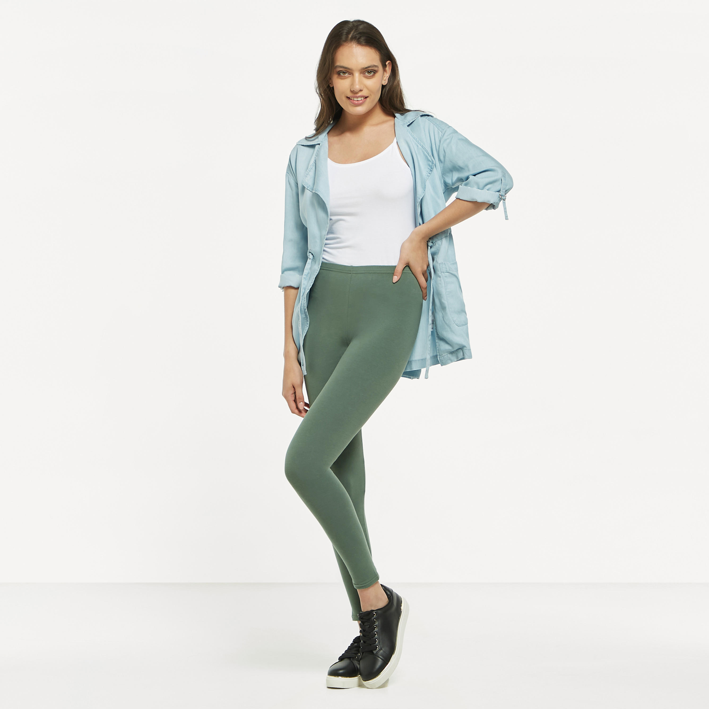 بنطلون ليقنز سادة طويل بخصر مطّاطي-women-clothing-bottoms-leggings-image-26