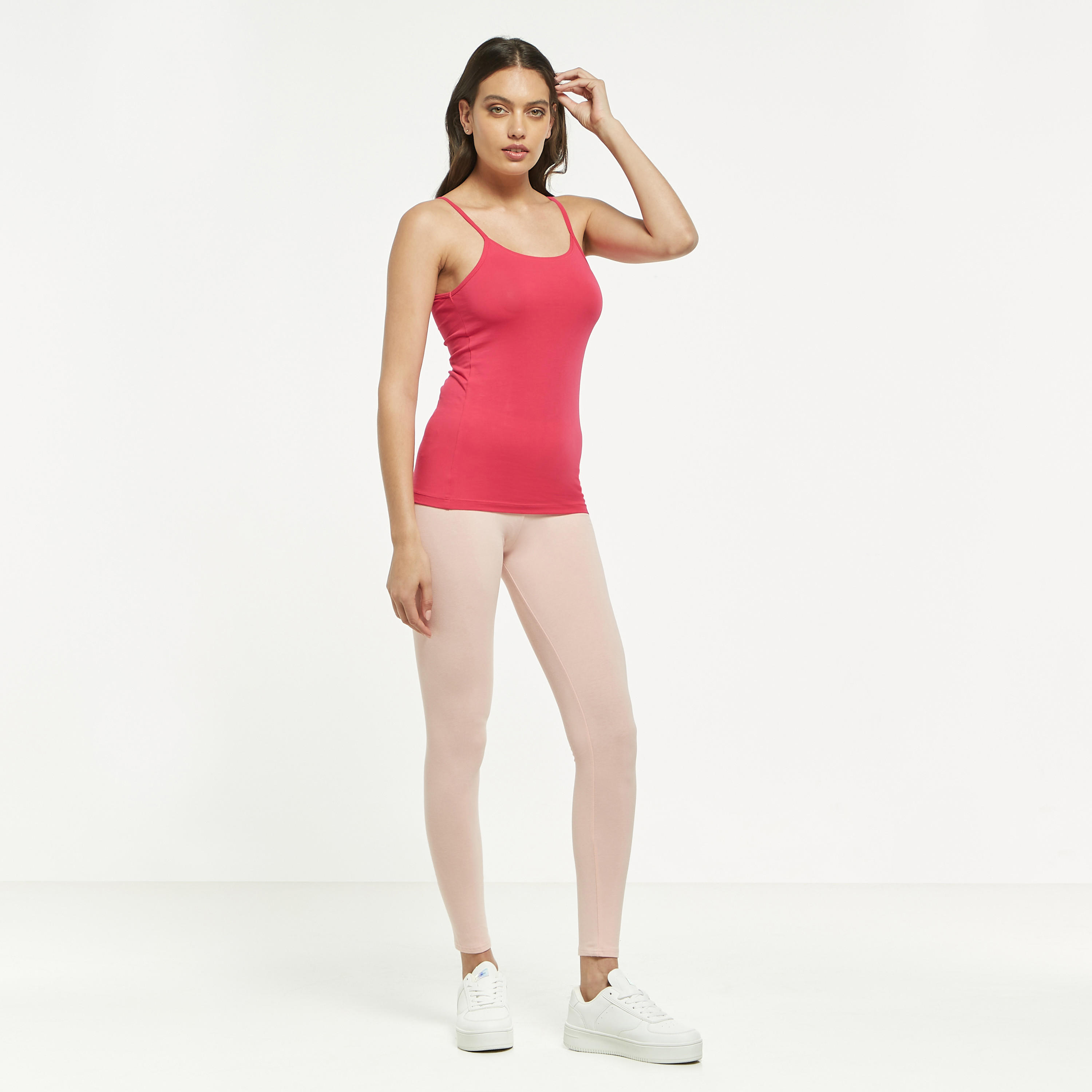 بنطلون ليقنز سادة طويل بخصر مطّاطي-women-clothing-bottoms-leggings-image-30
