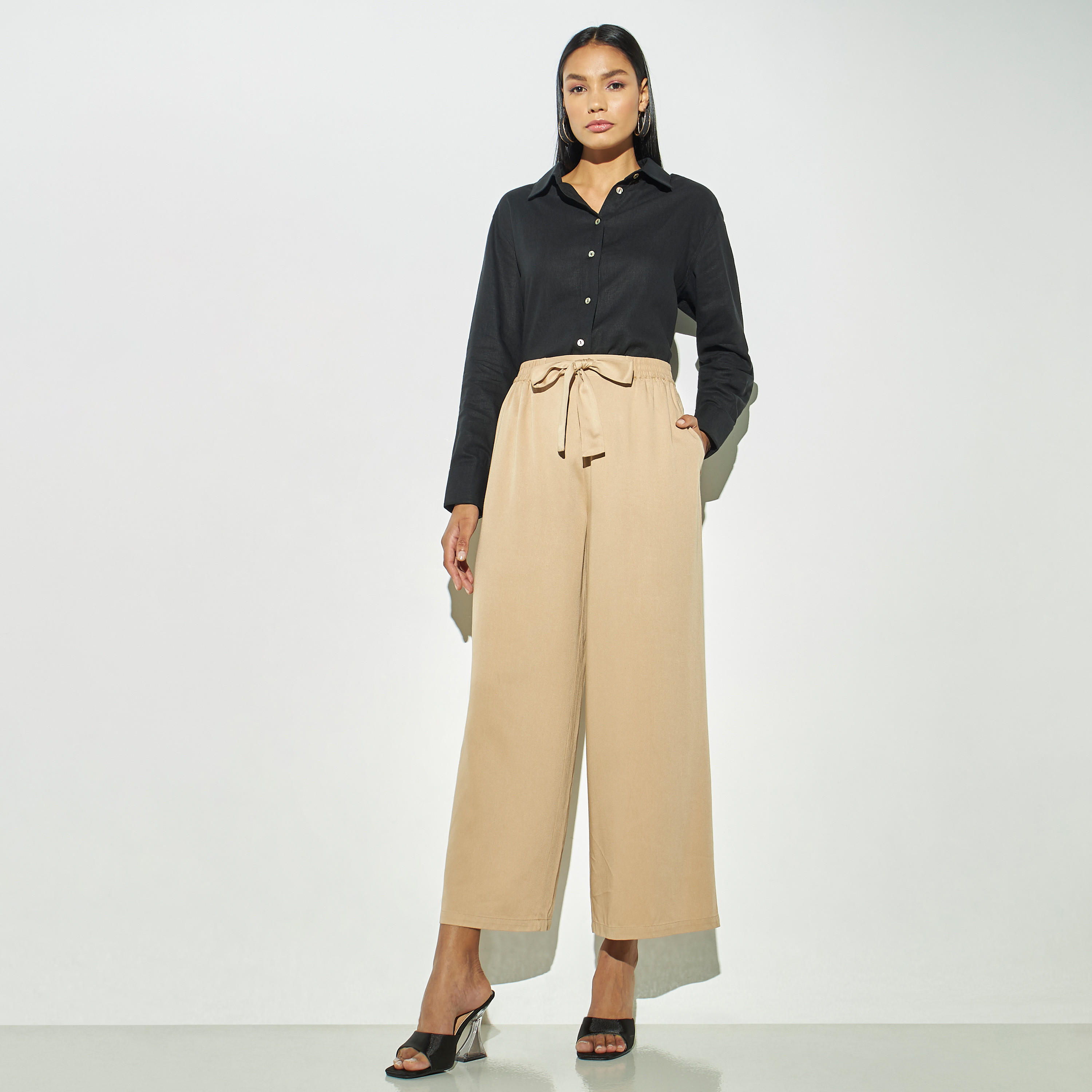 قميص كتان سادة بأكمام طويلة-women-clothing-shirtsandblouses-shirts-image-3