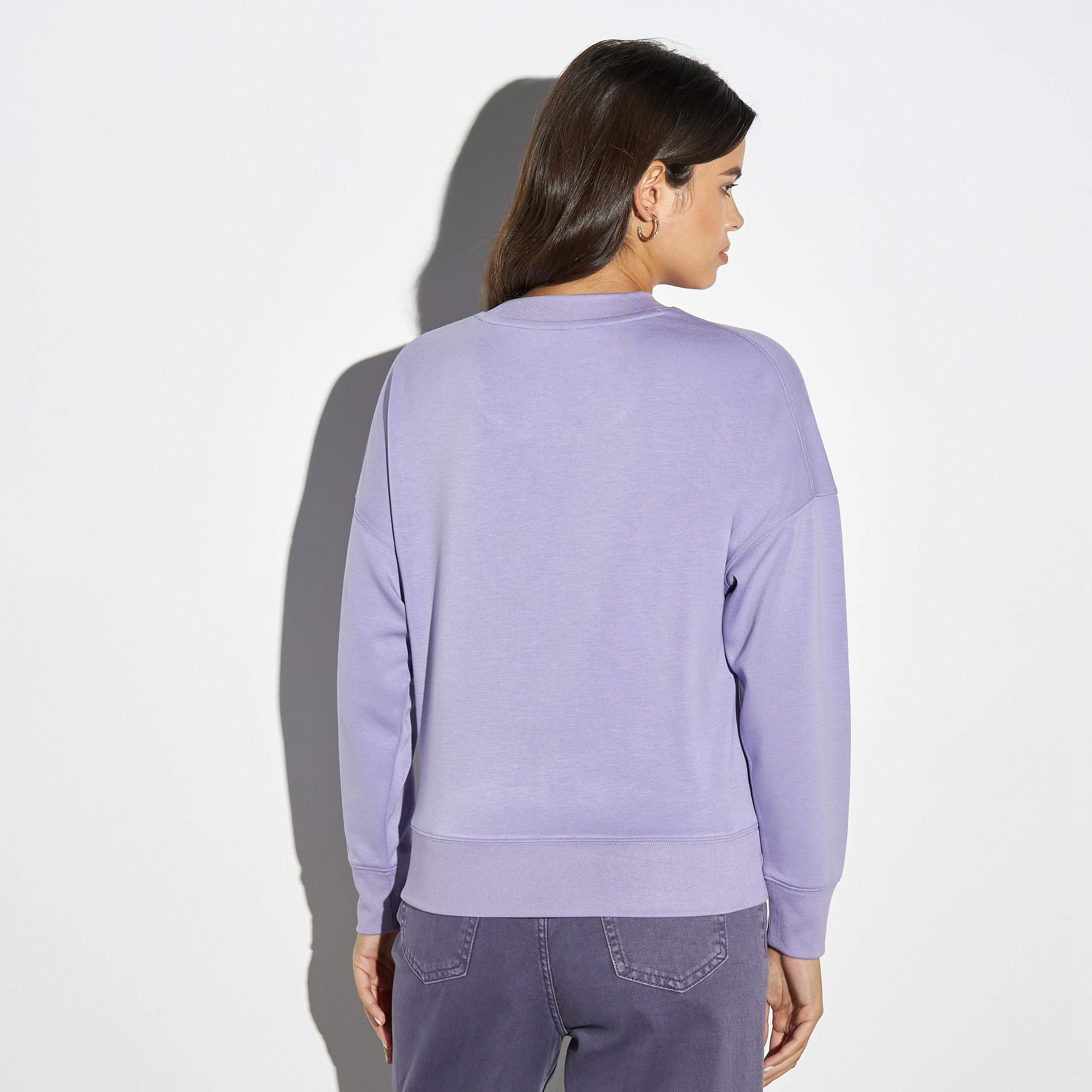 Solid Sweatshirt with Long Sleeves-women-winterwear-hoodiesandsweatshirts-sweatshirts-image-3