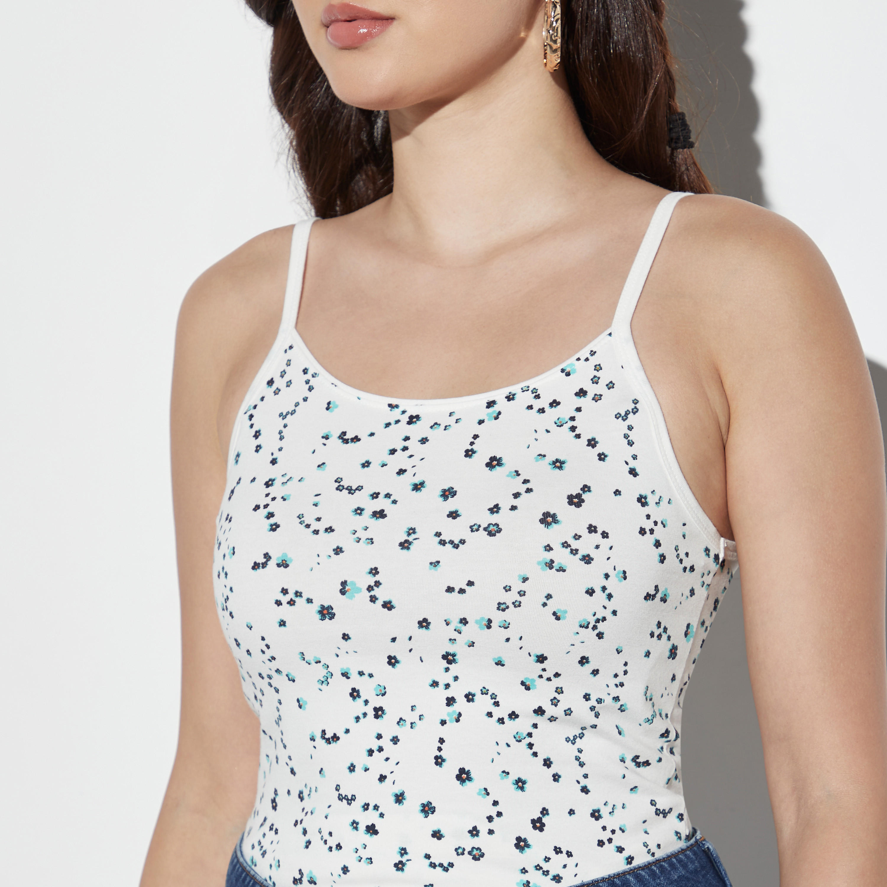 Solid Tank Top with Spaghetti Straps-women-clothing-tshirts-image-4