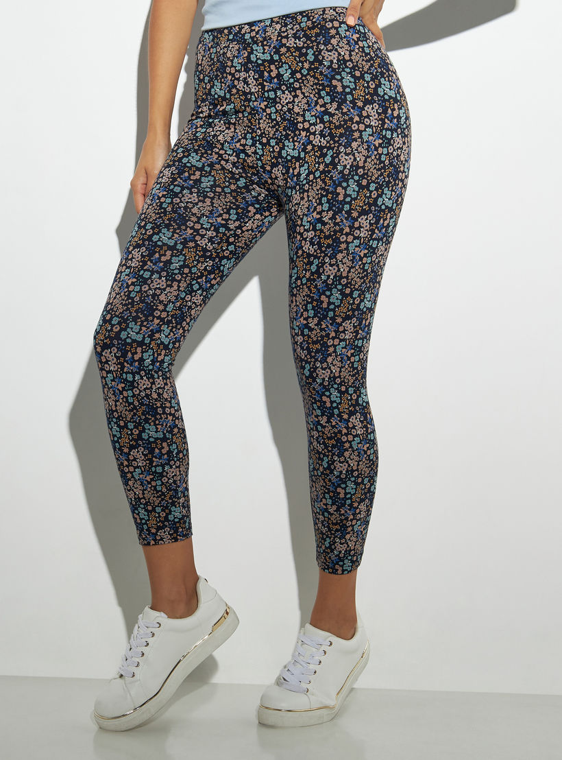 بنطلون ليقنز بخصر مطّاطي وطبعات زهرية-women-clothing-bottoms-leggings-image-1