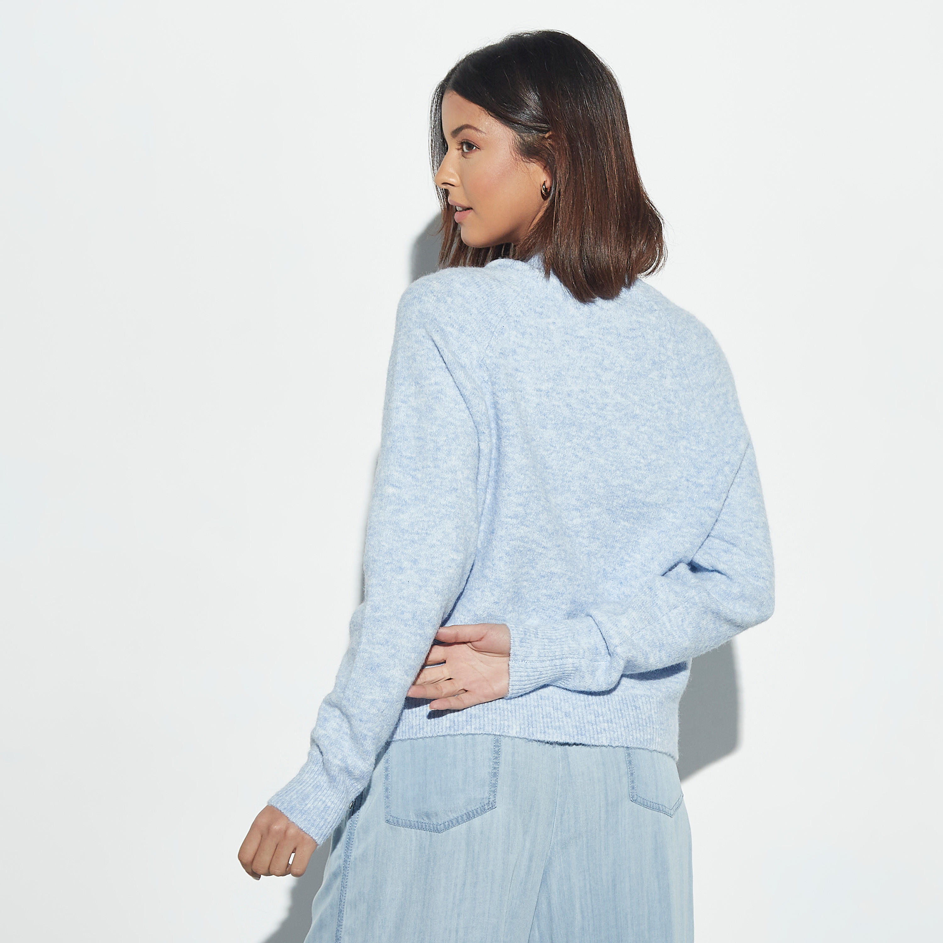 كارديجان بارز الملمس بأكمام طويلة-women-winterwear-cardigansandjumpers-cardigans-image-3