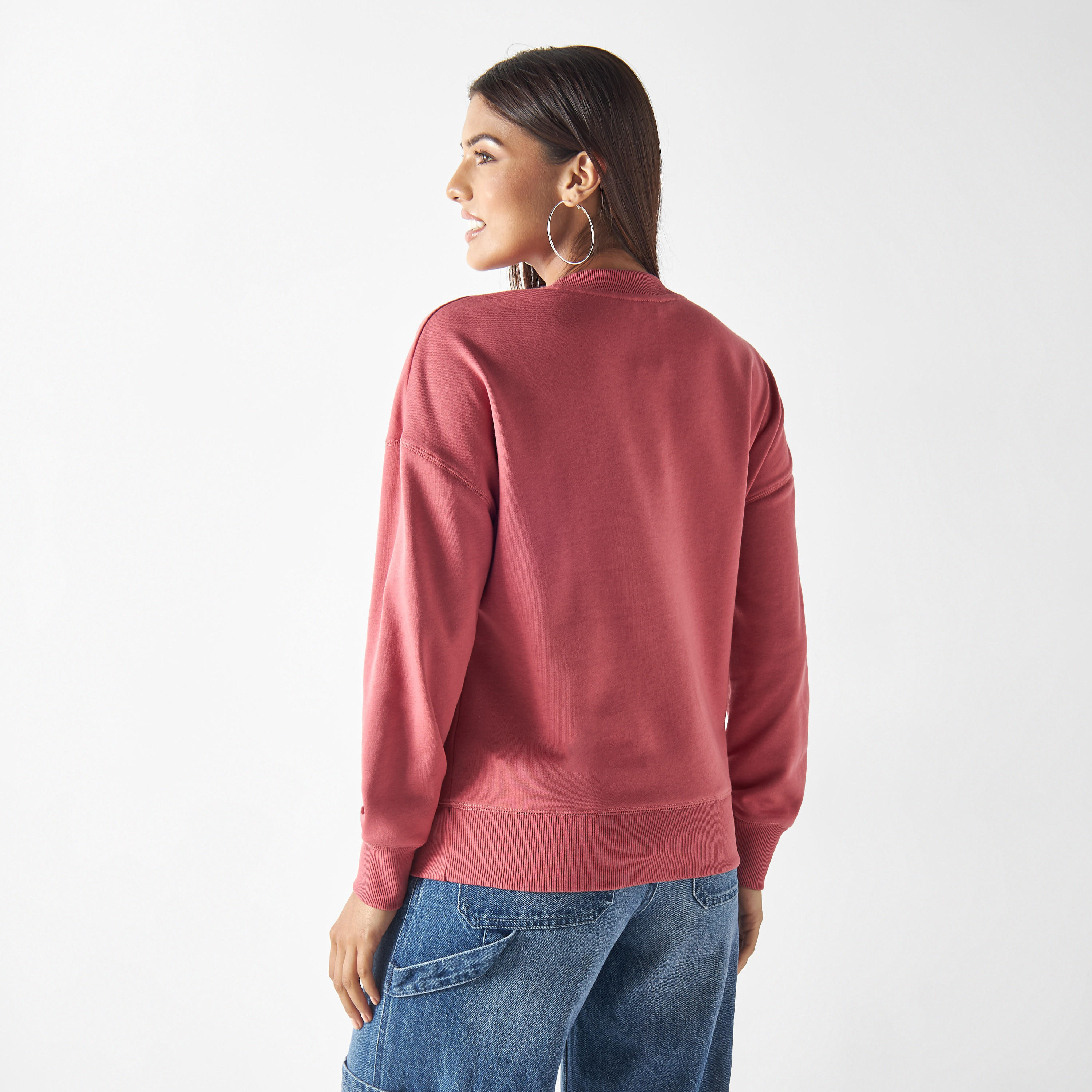 سويت شيرت سادة بأكمام طويلة-women-winterwear-hoodiesandsweatshirts-sweatshirts-image-2