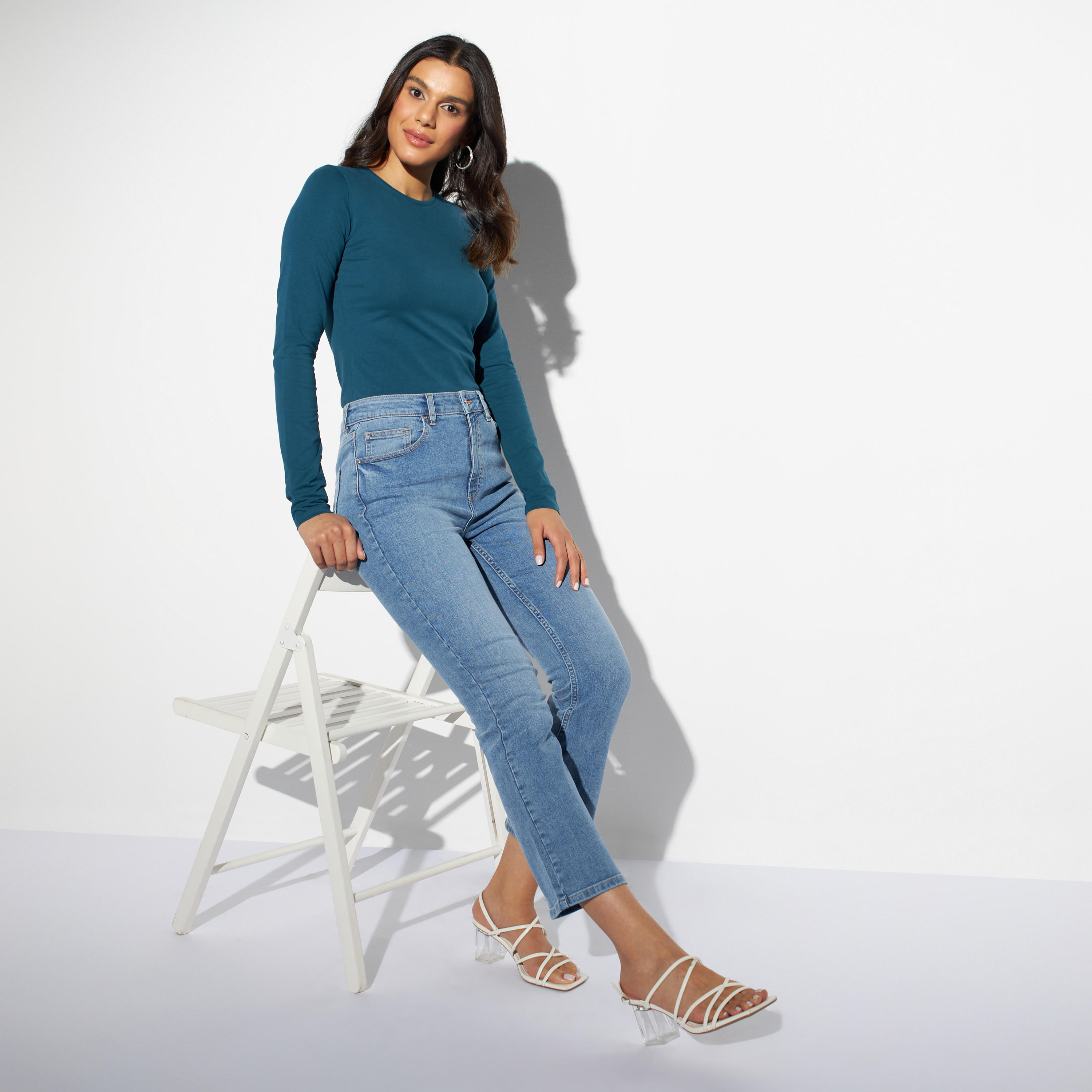 تيشيرت بياقة ضيّقة وأكمام طويلة-women-clothing-tshirts-image-3