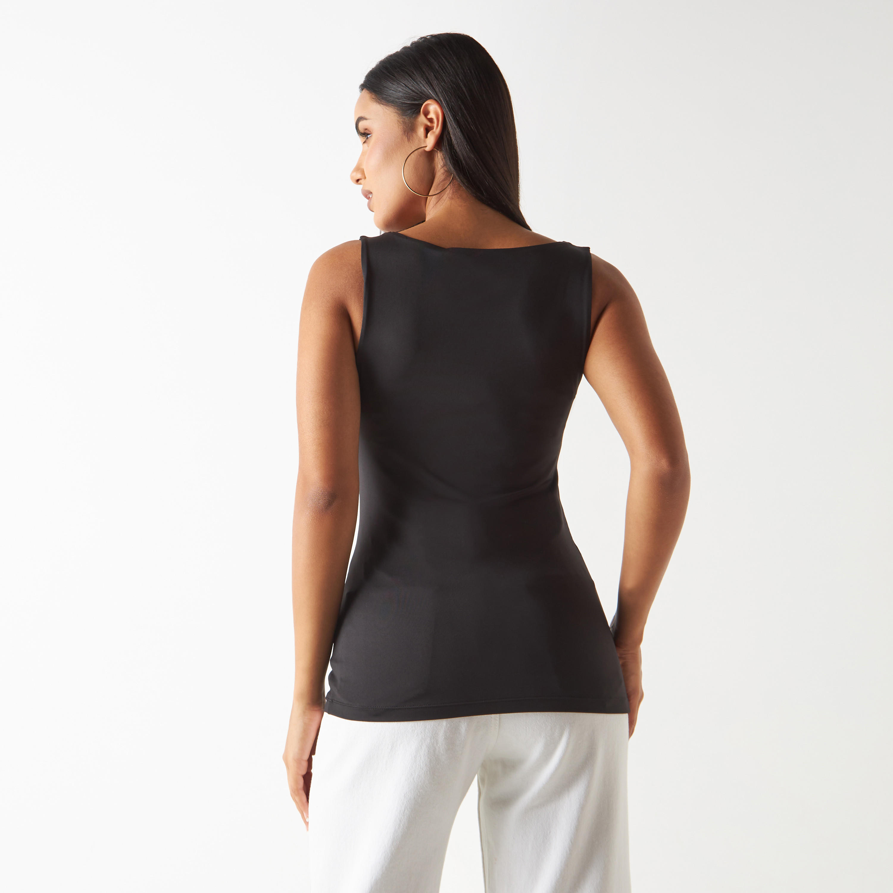 بلوزة دون أكمام بياقة عميقة-women-clothing-tshirts-image-11