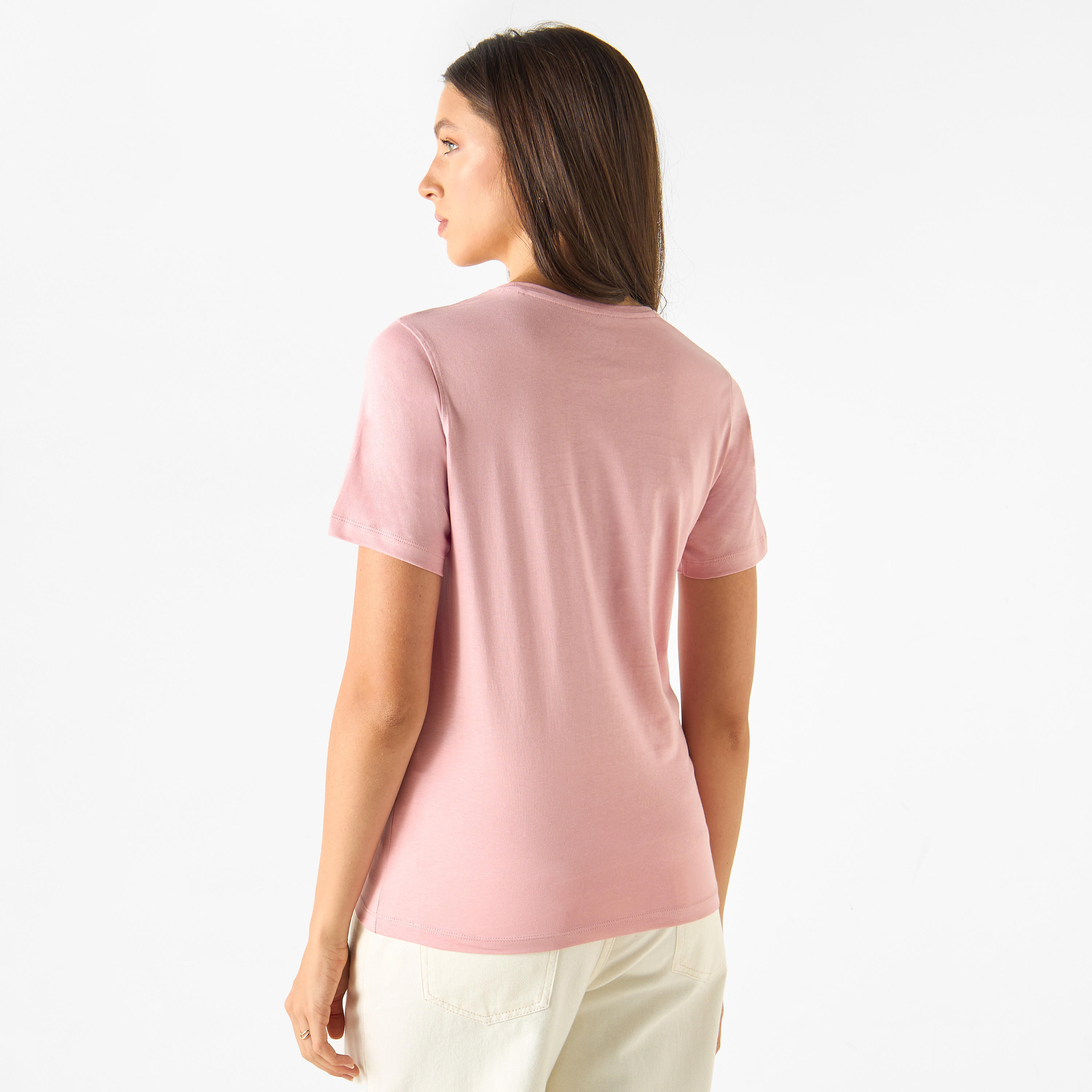 تيشيرت بياقة ضيقة وأكمام قصيرة وطبعات جرافيك-women-clothing-tshirts-image-4