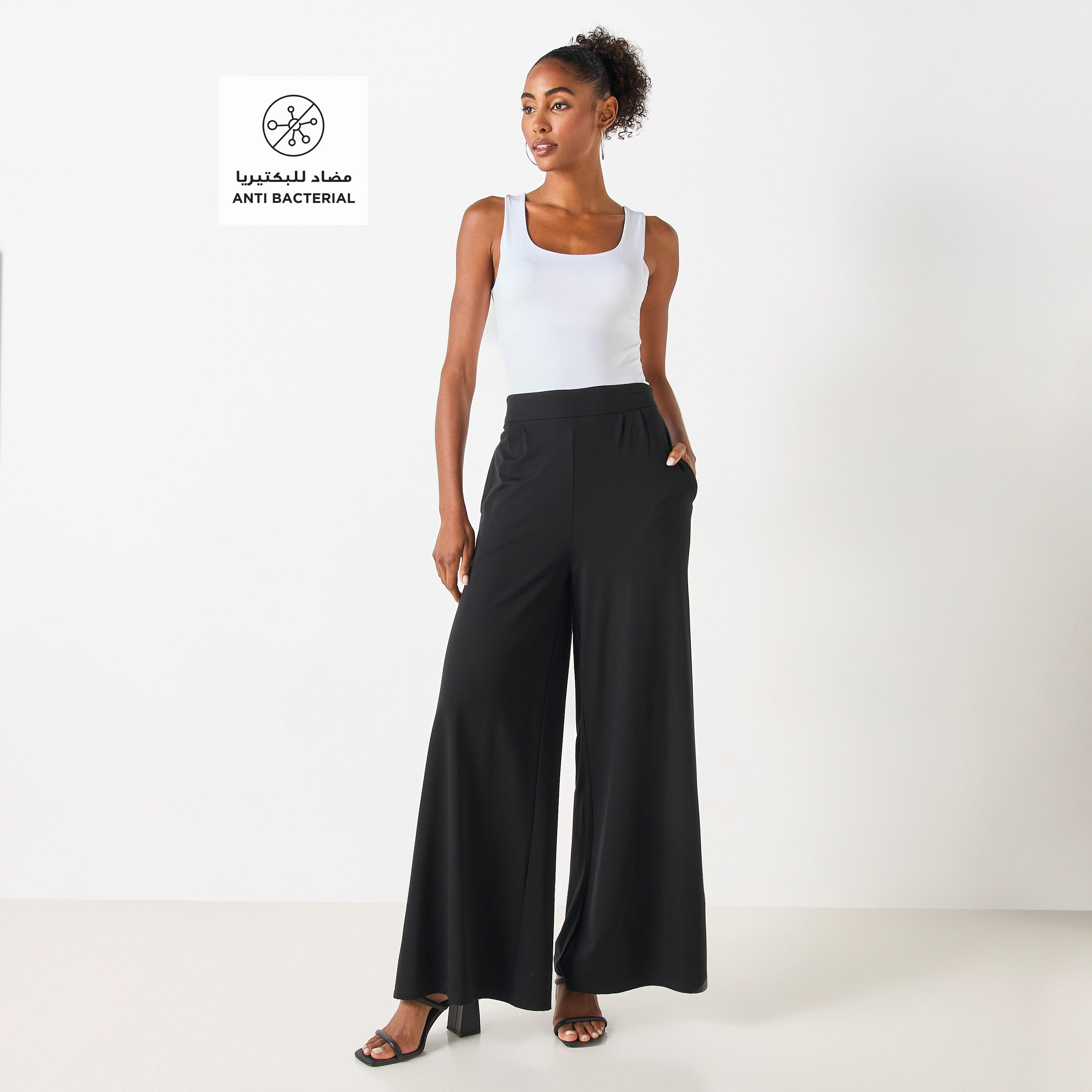 بلوزة سادة بدون أكمام بياقة مربّعة-women-clothing-tshirts-image-4