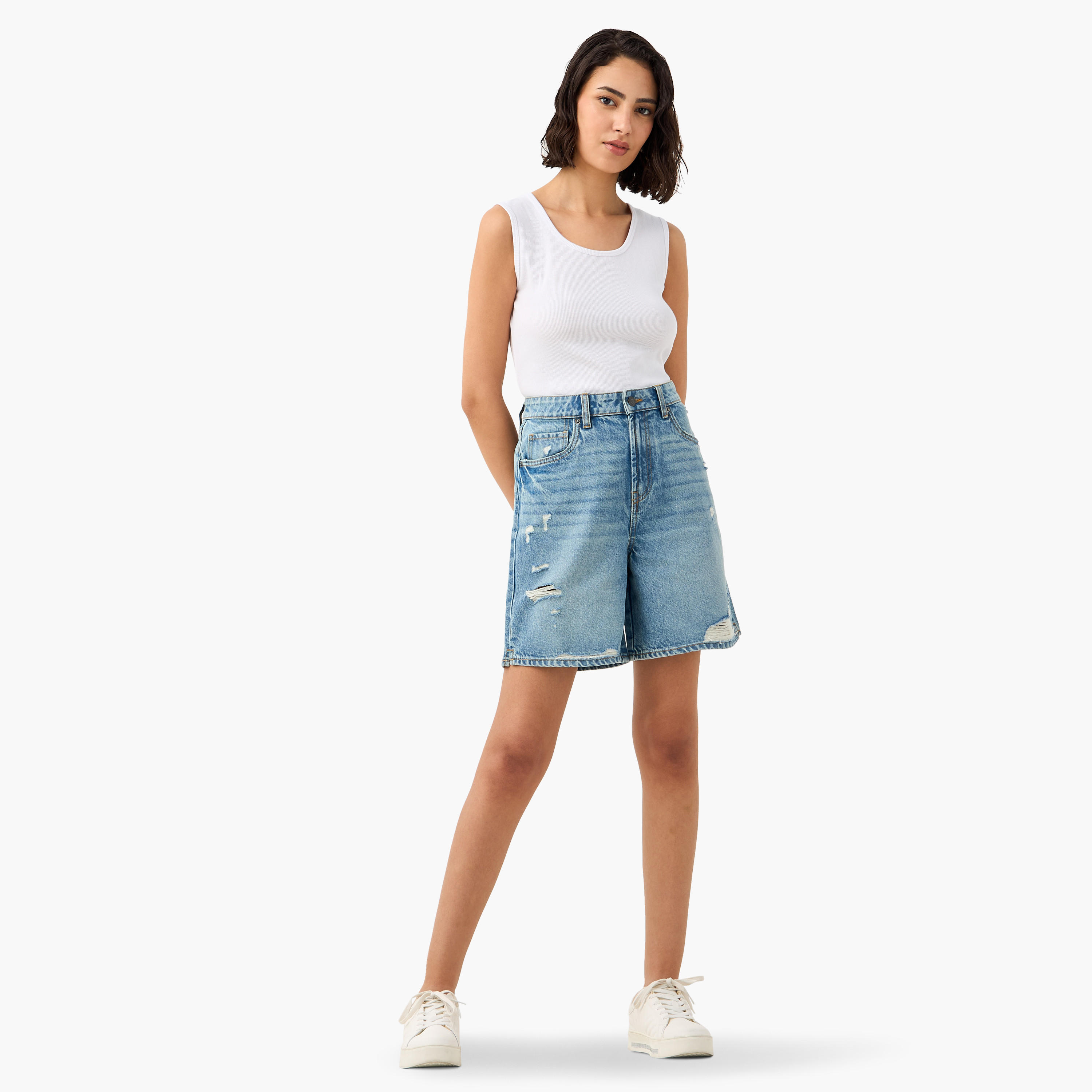 Ribbed Round Neck Sleeveless Tank Top-women-clothing-tshirts-image-12