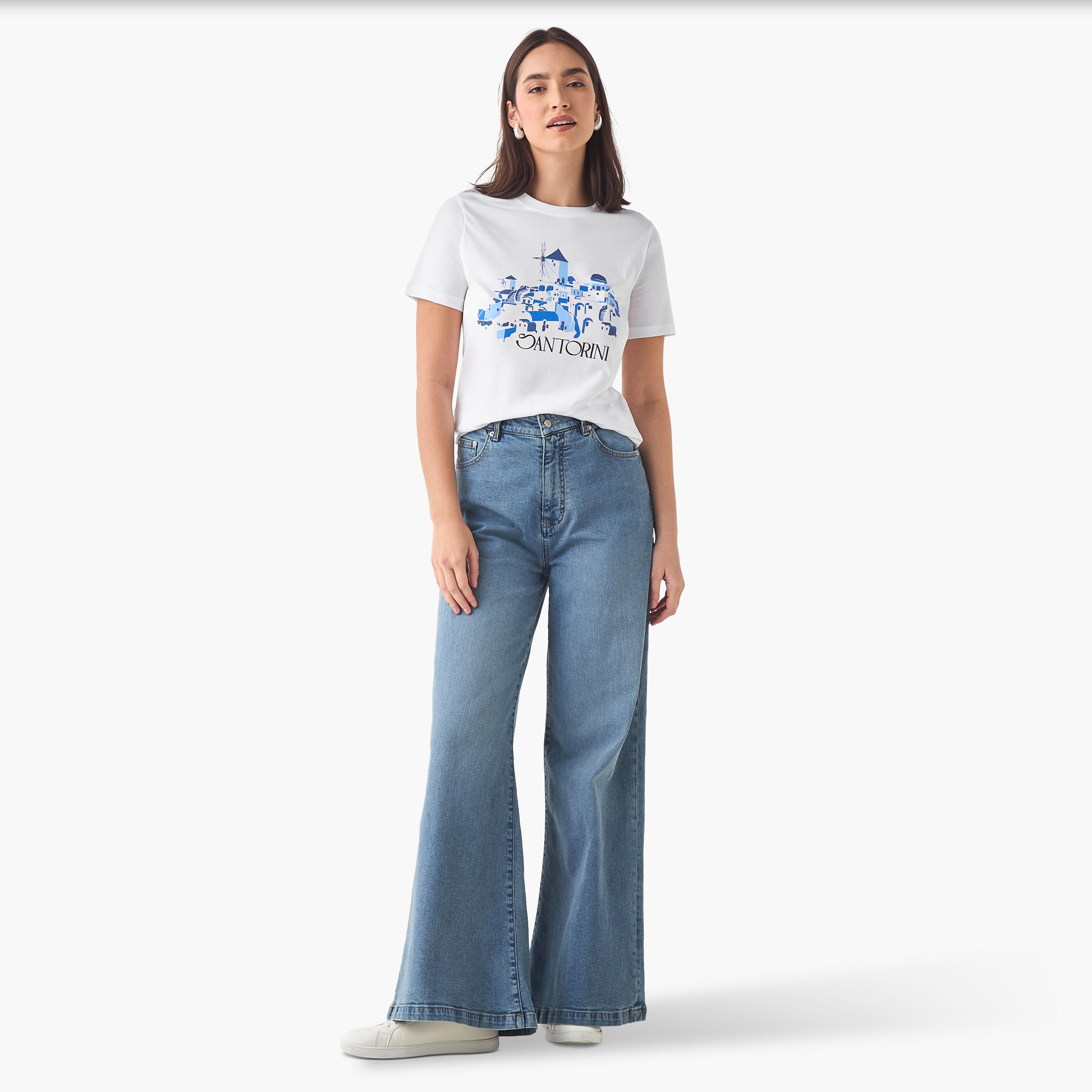 Santorini Print Cotton T-shirt-women-clothing-tshirts-image-2
