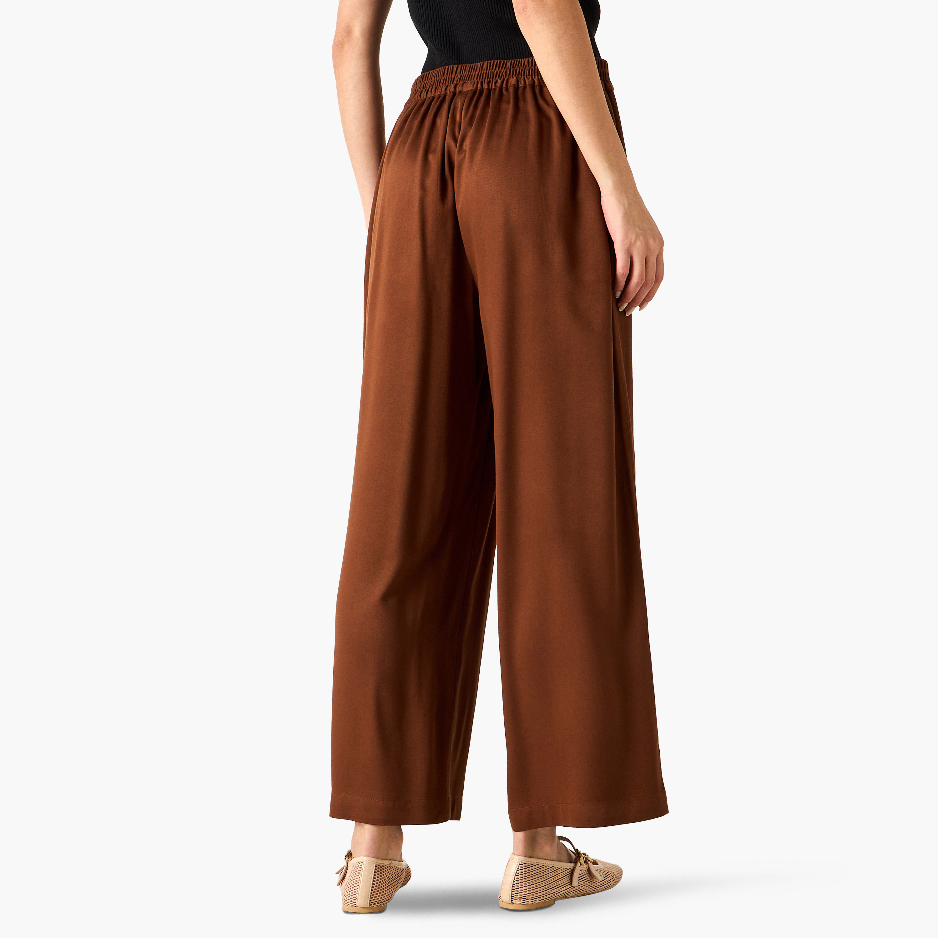 Wide Leg Flexi Waist Palazzo Pants with Pockets-women-clothing-bottoms-trousers-image-13