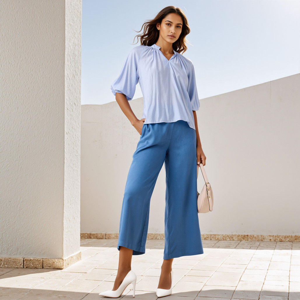 Wide Leg Flexi Waist Palazzo Pants with Pockets-women-clothing-bottoms-trousers-image-7